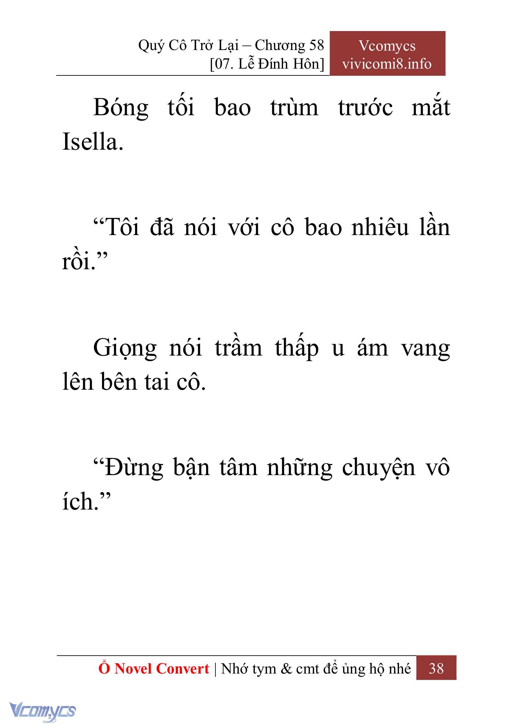 [Novel] Quý Cô Trở Lại Chapter 58 - Trang 41