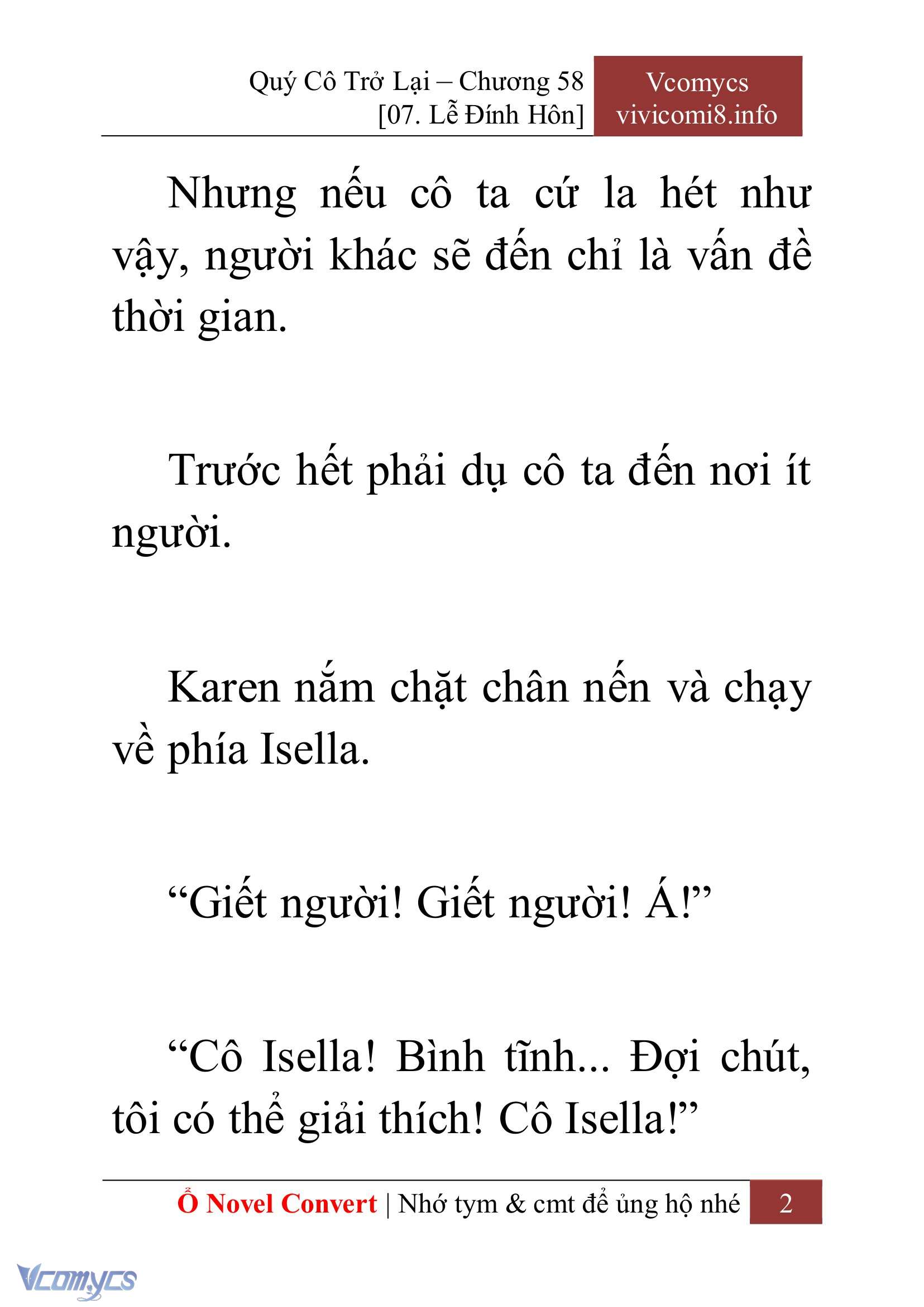 [Novel] Quý Cô Trở Lại Chapter 58 - Trang 5