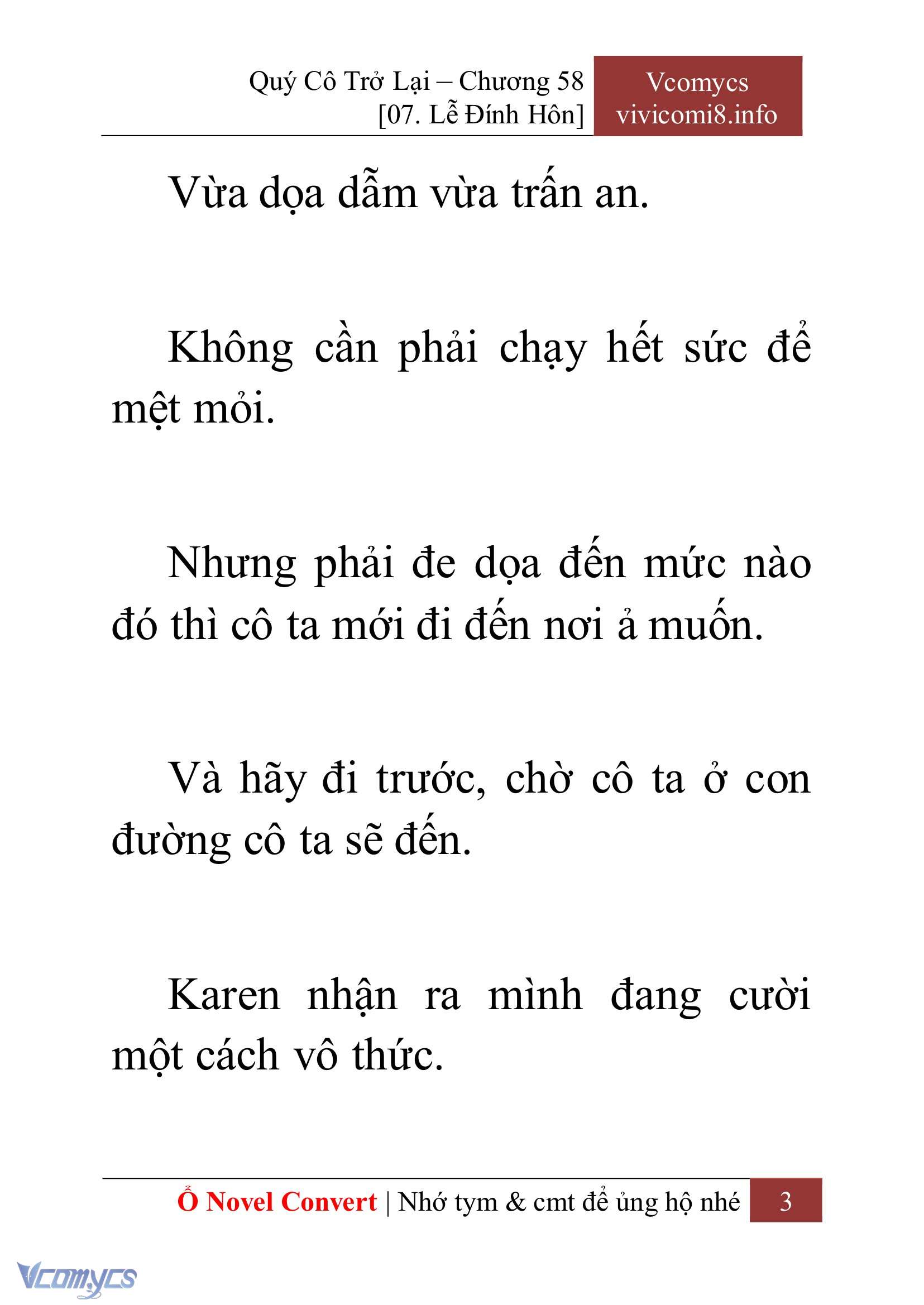 [Novel] Quý Cô Trở Lại Chapter 58 - Trang 6