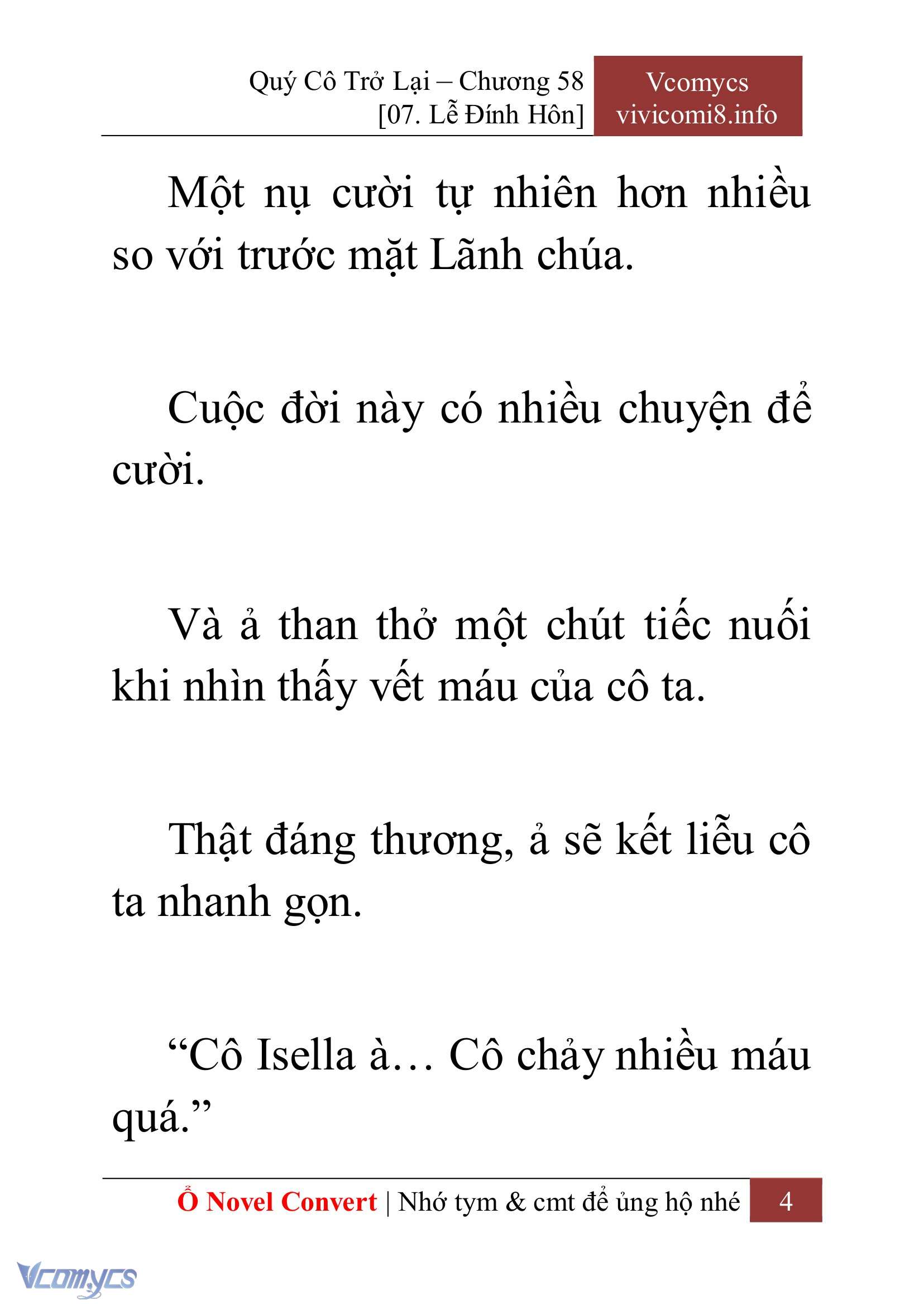 [Novel] Quý Cô Trở Lại Chapter 58 - Trang 7