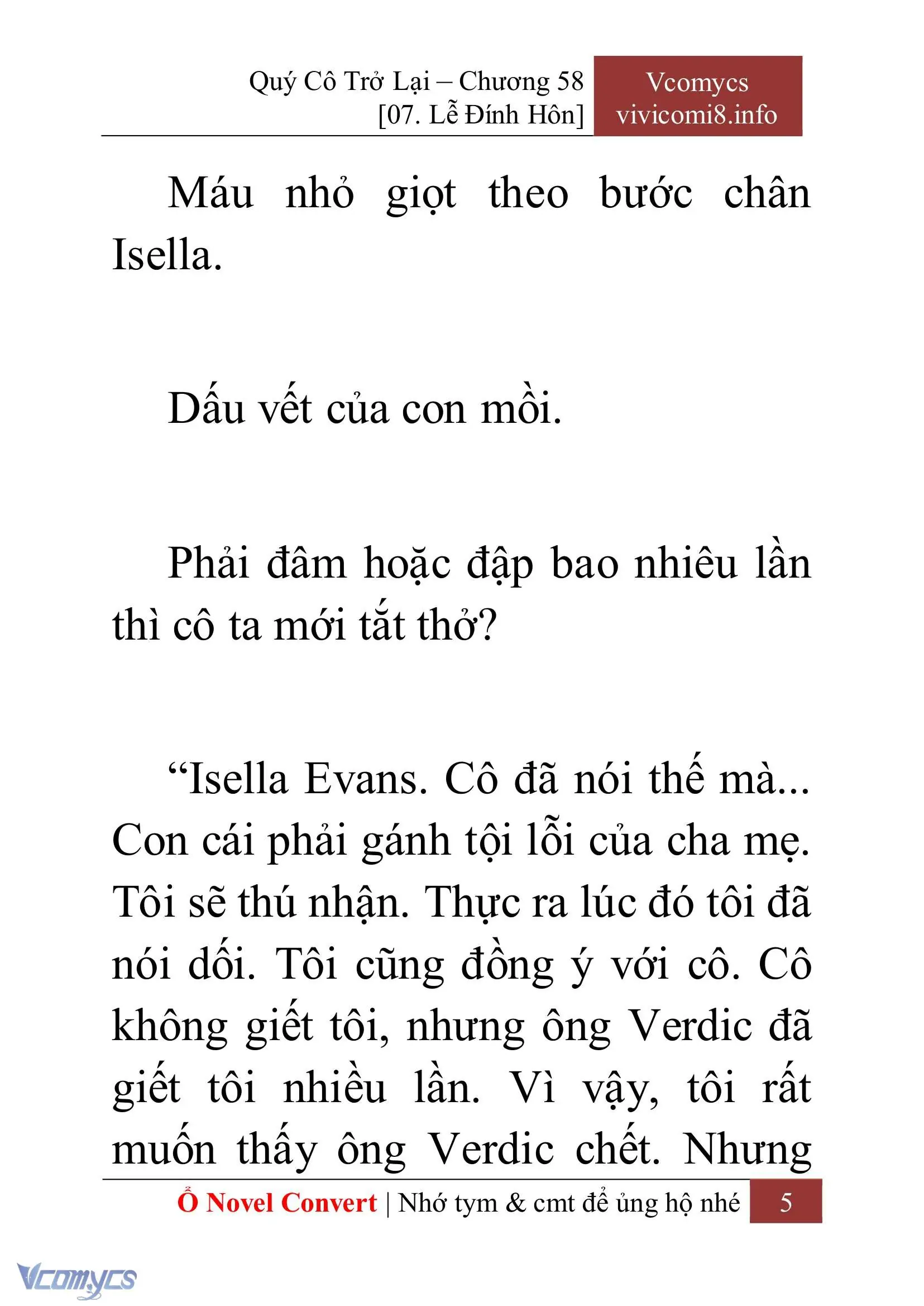 [Novel] Quý Cô Trở Lại Chapter 58 - Trang 8