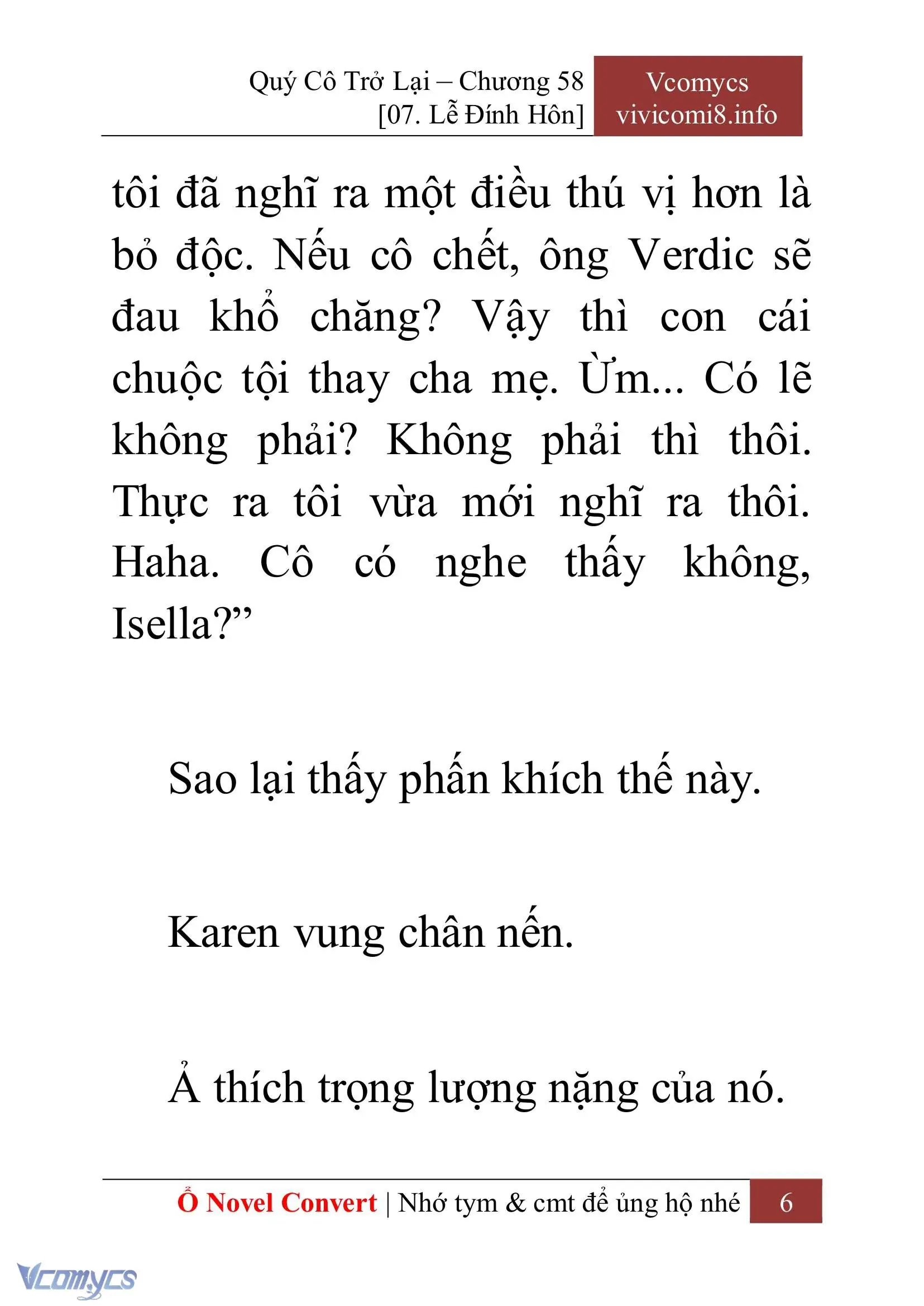 [Novel] Quý Cô Trở Lại Chapter 58 - Trang 9