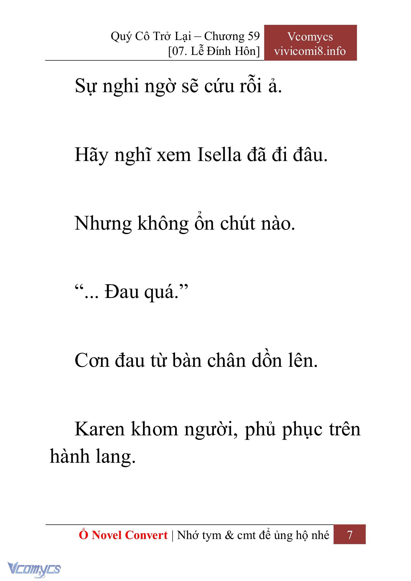 [Novel] Quý Cô Trở Lại Chapter 59 - Trang 10