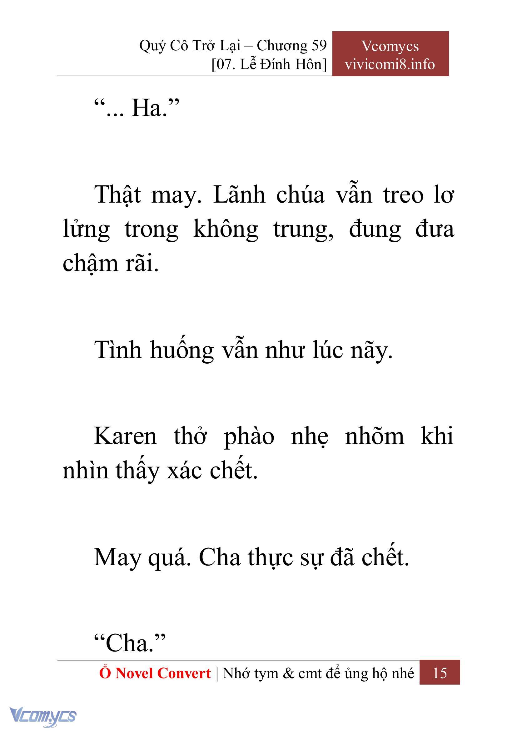 [Novel] Quý Cô Trở Lại Chapter 59 - Trang 18