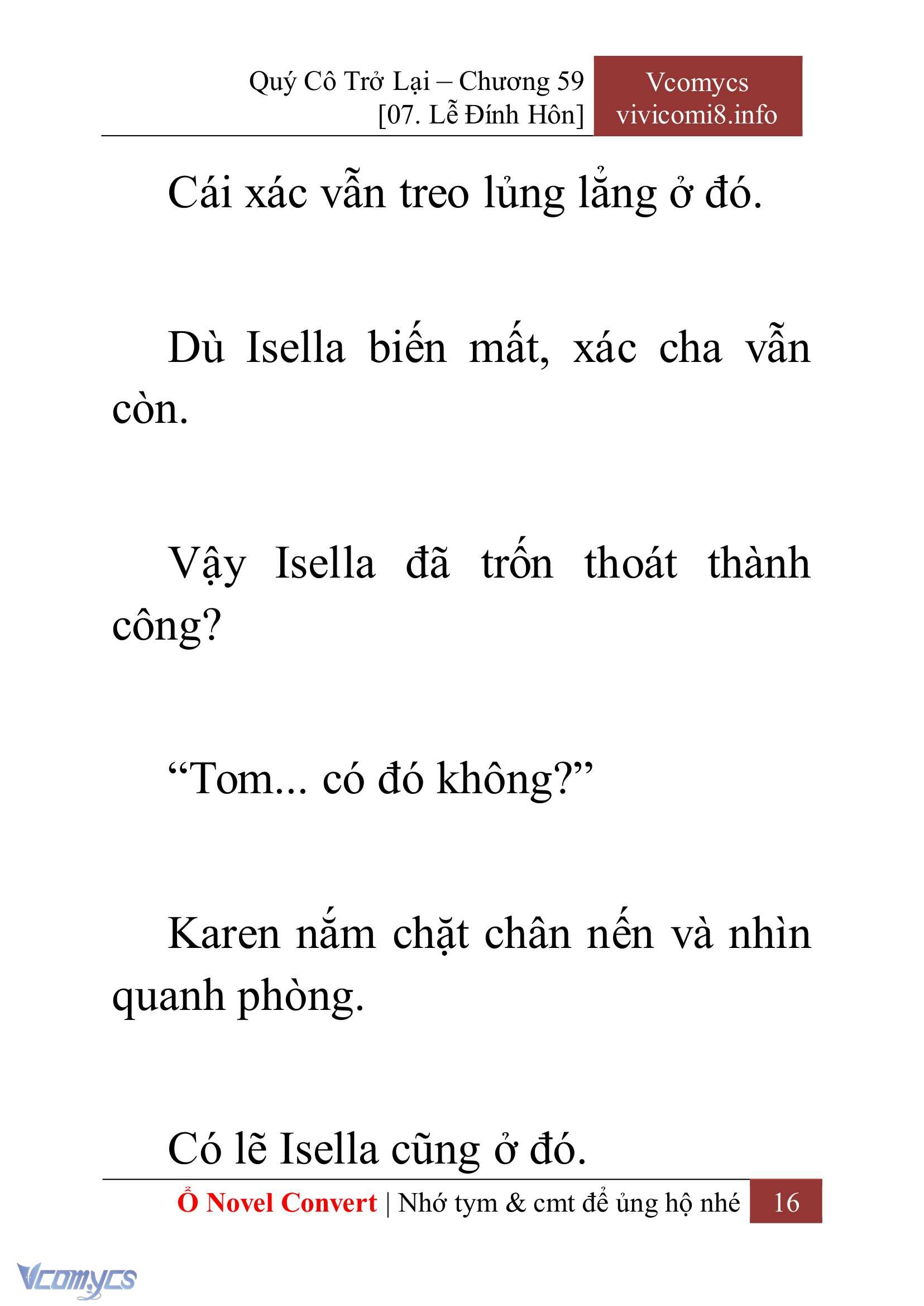 [Novel] Quý Cô Trở Lại Chapter 59 - Trang 19
