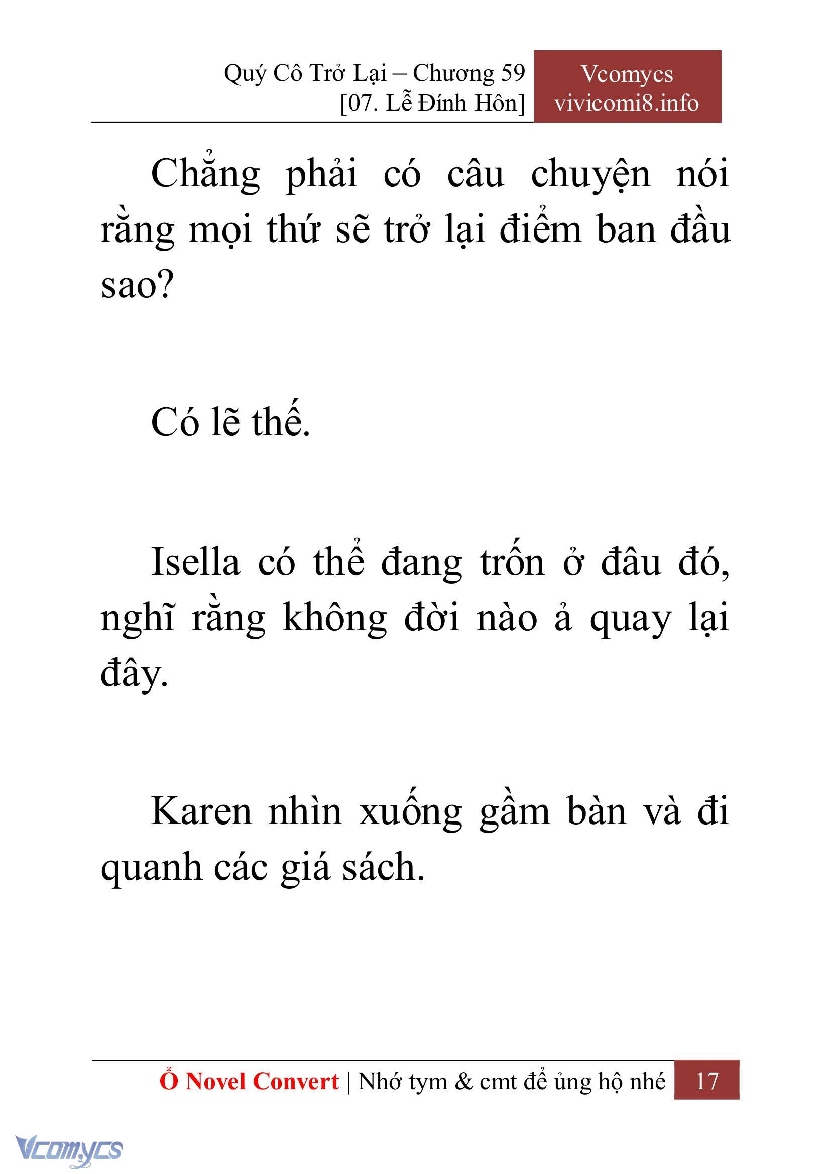[Novel] Quý Cô Trở Lại Chapter 59 - Trang 20