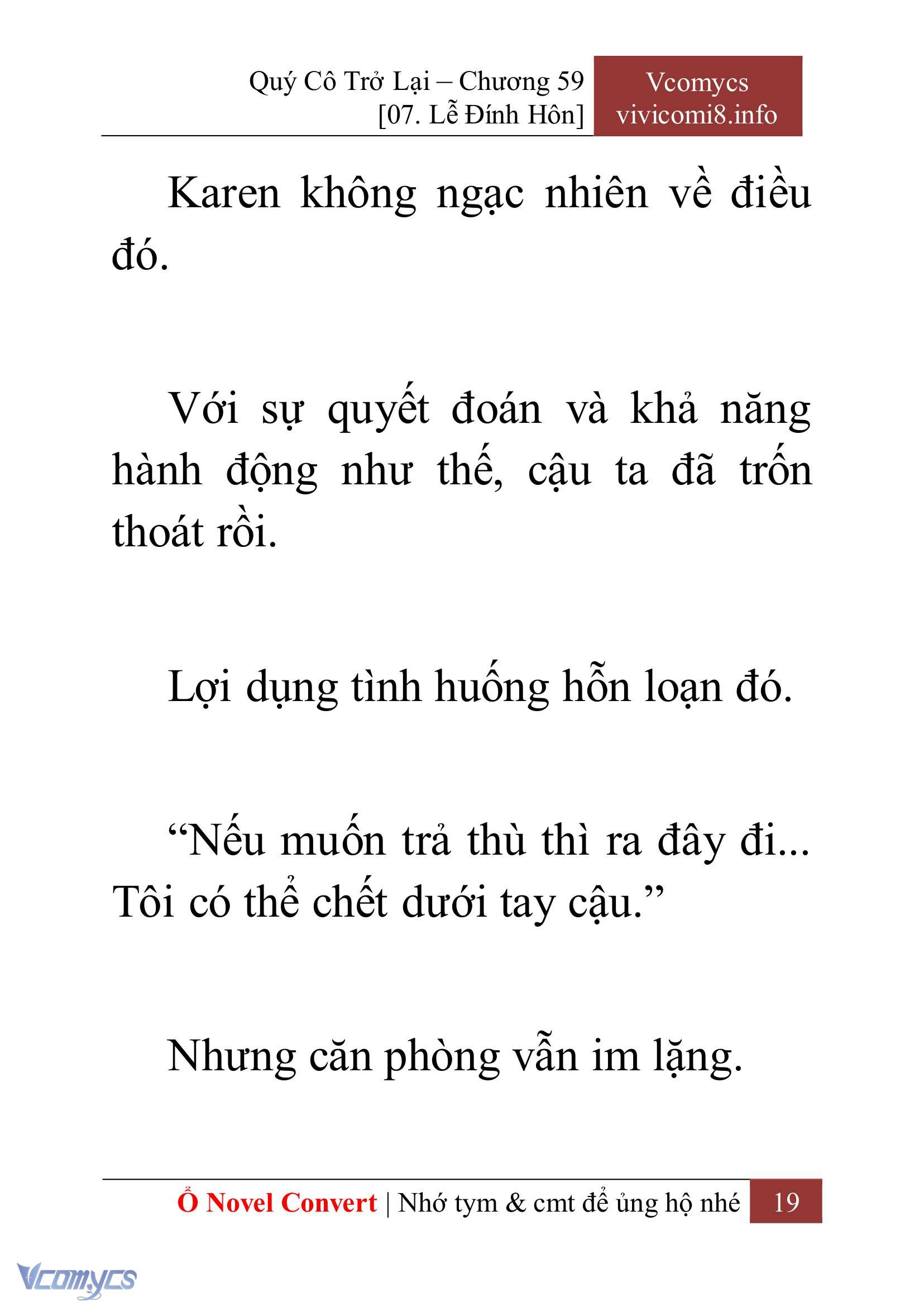 [Novel] Quý Cô Trở Lại Chapter 59 - Trang 22
