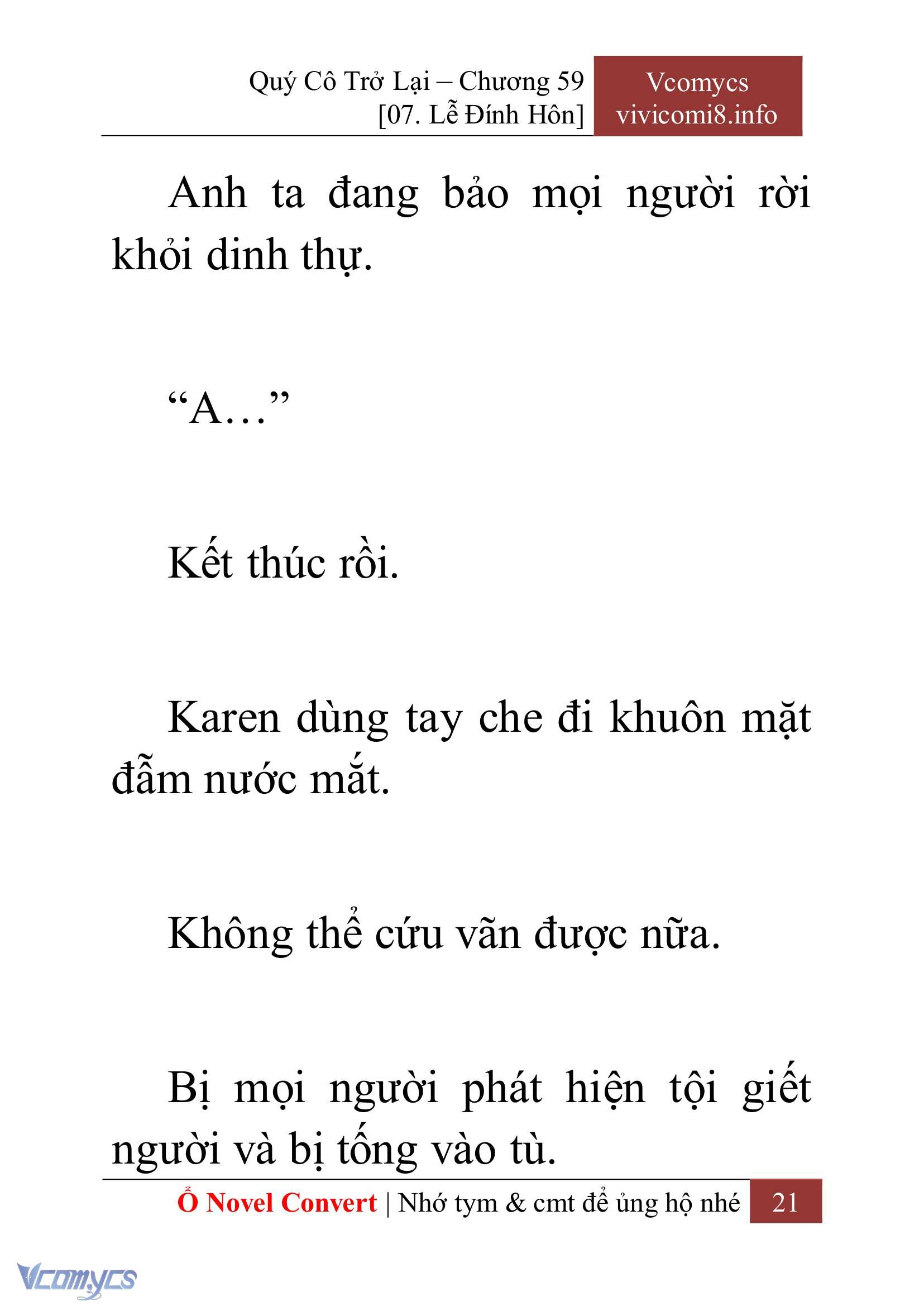 [Novel] Quý Cô Trở Lại Chapter 59 - Trang 24