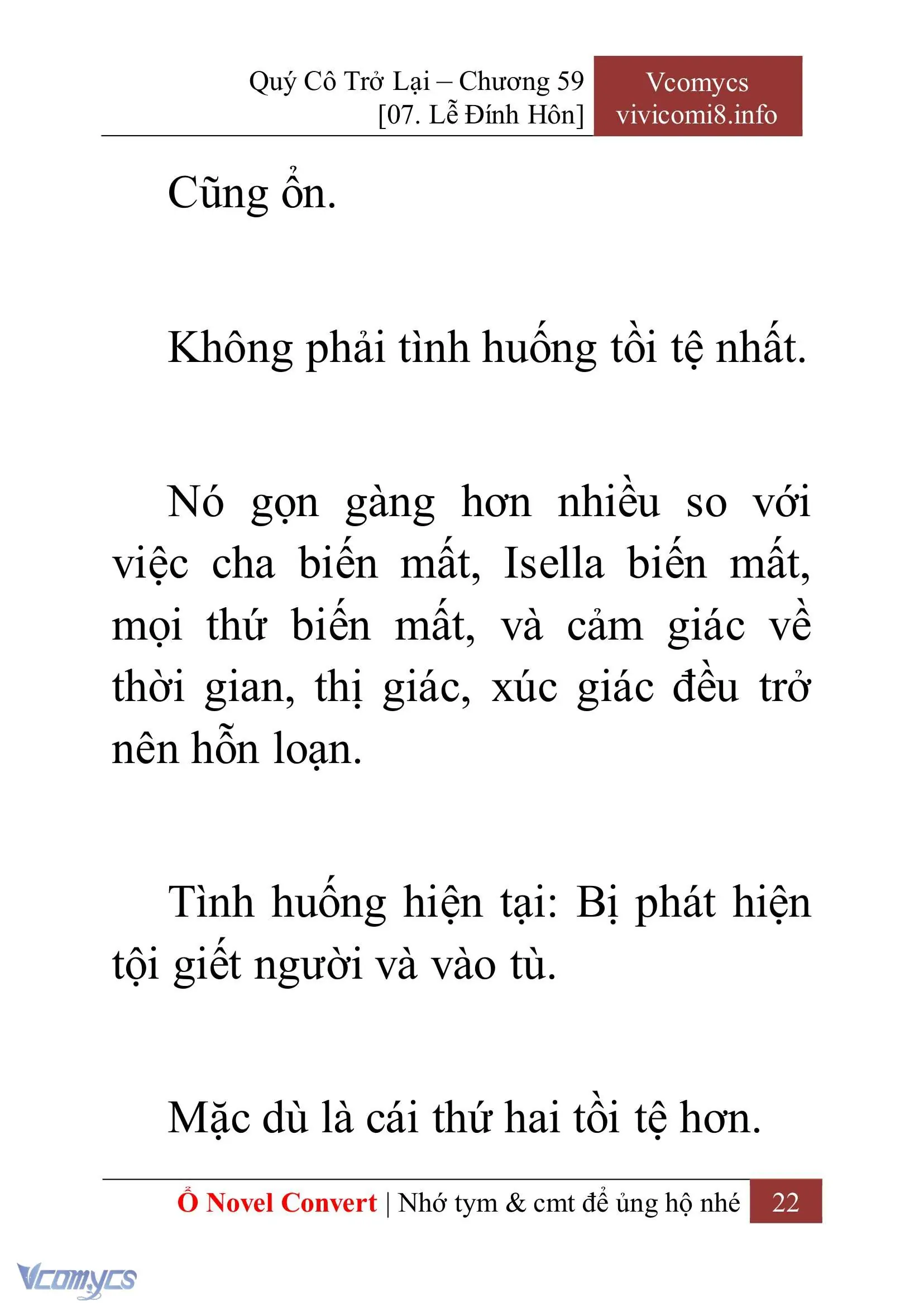 [Novel] Quý Cô Trở Lại Chapter 59 - Trang 25