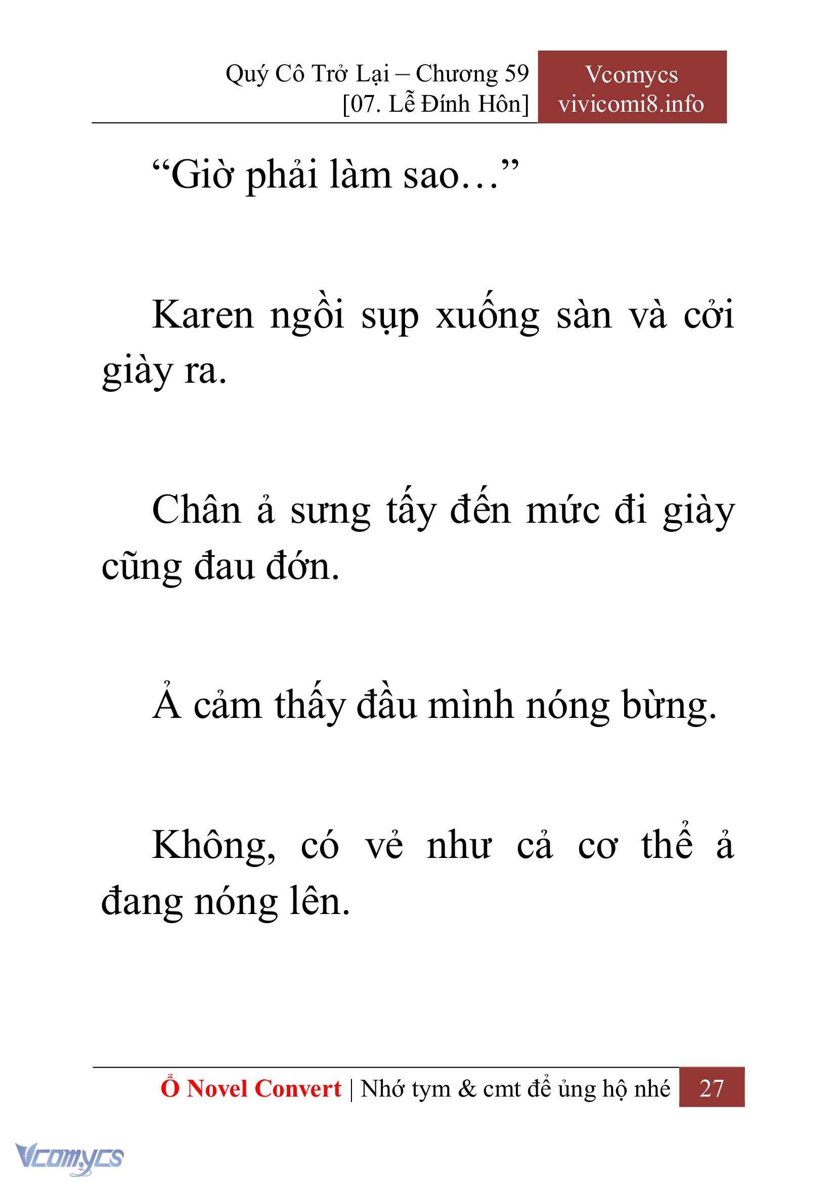 [Novel] Quý Cô Trở Lại Chapter 59 - Trang 30