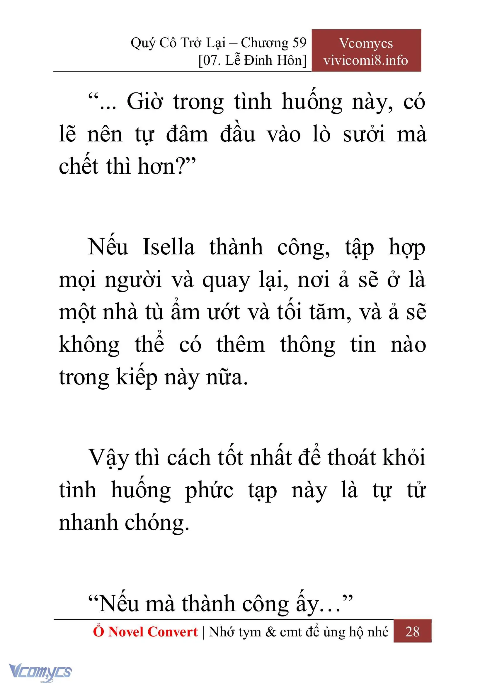 [Novel] Quý Cô Trở Lại Chapter 59 - Trang 31