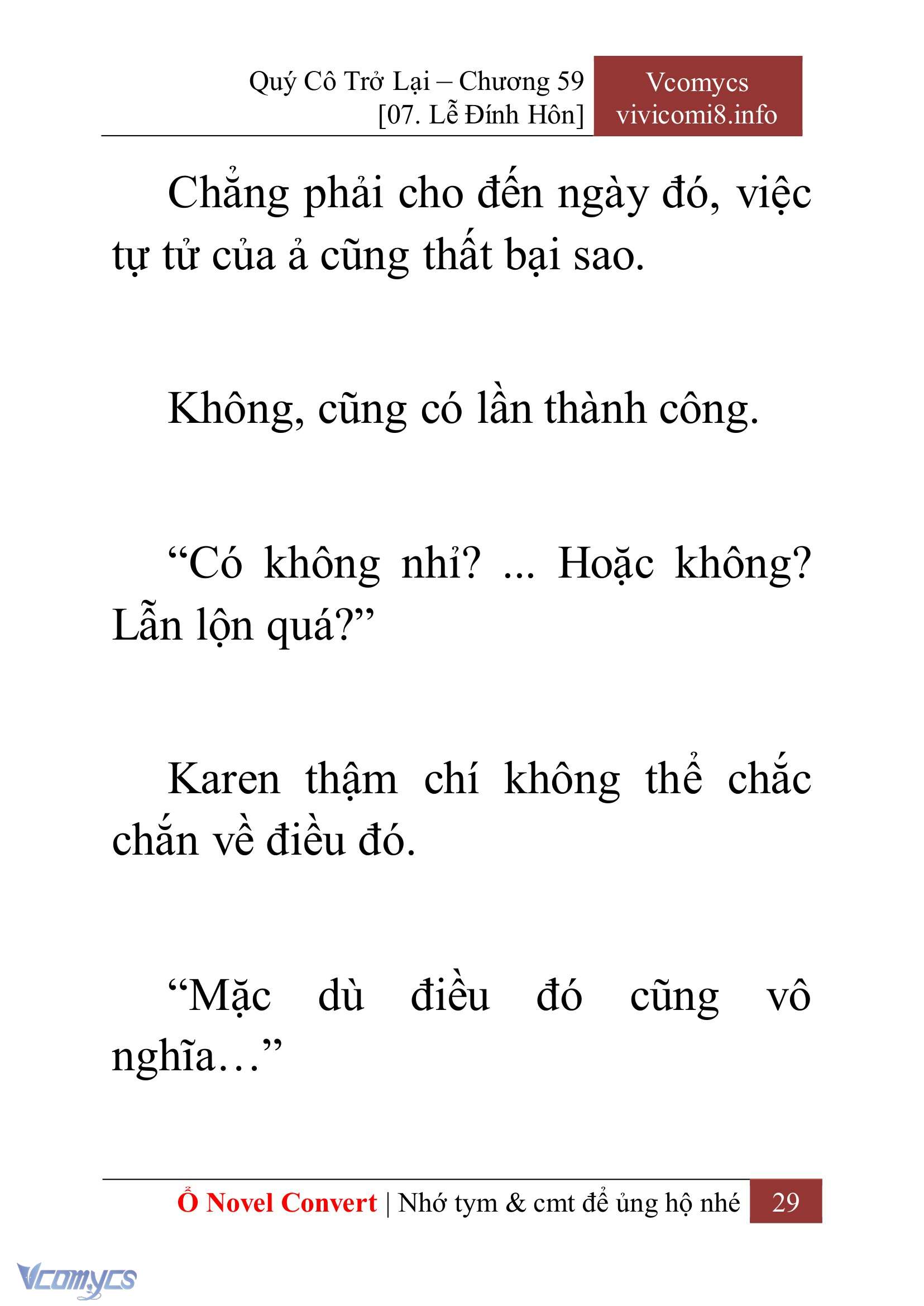 [Novel] Quý Cô Trở Lại Chapter 59 - Trang 32