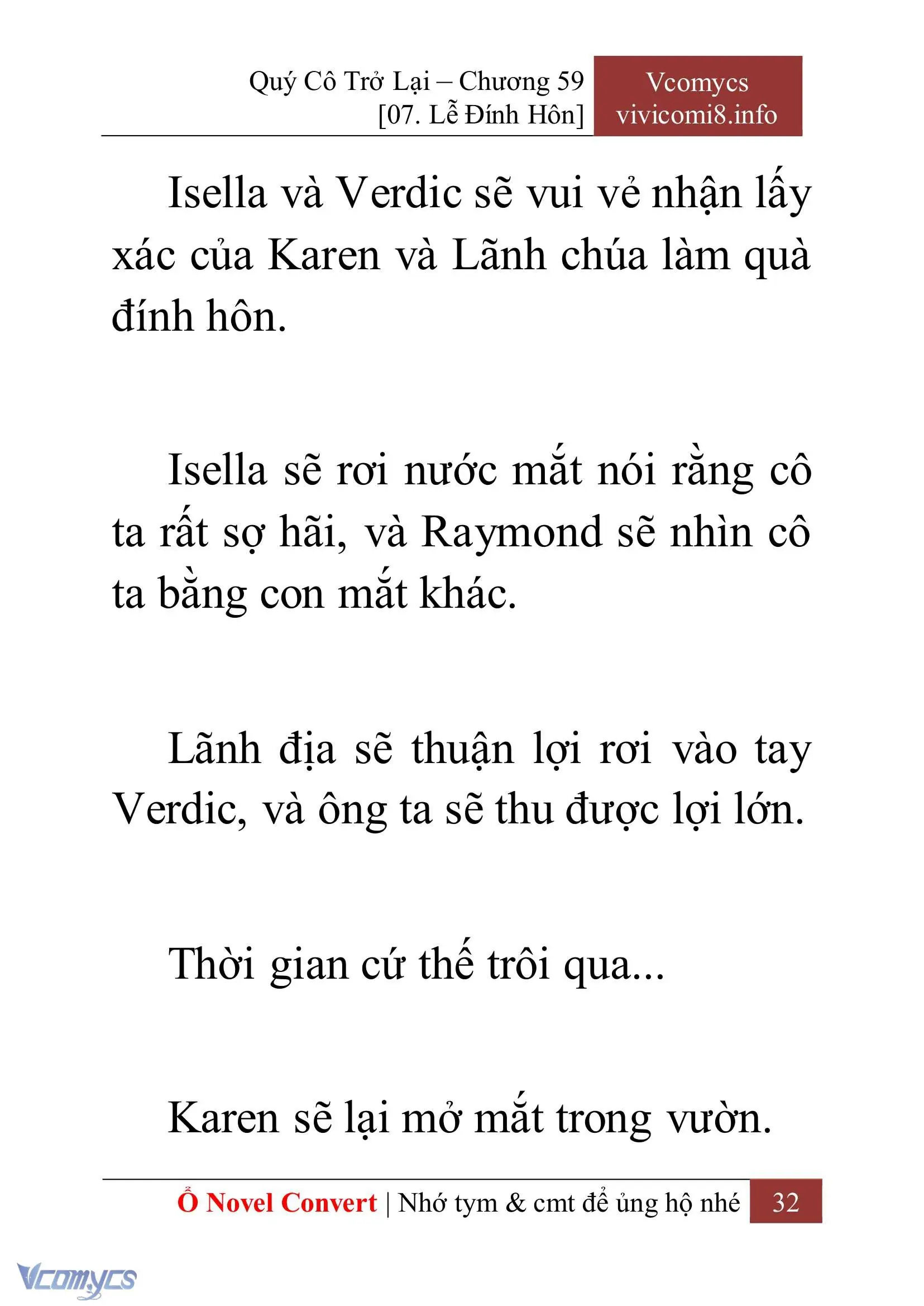 [Novel] Quý Cô Trở Lại Chapter 59 - Trang 35