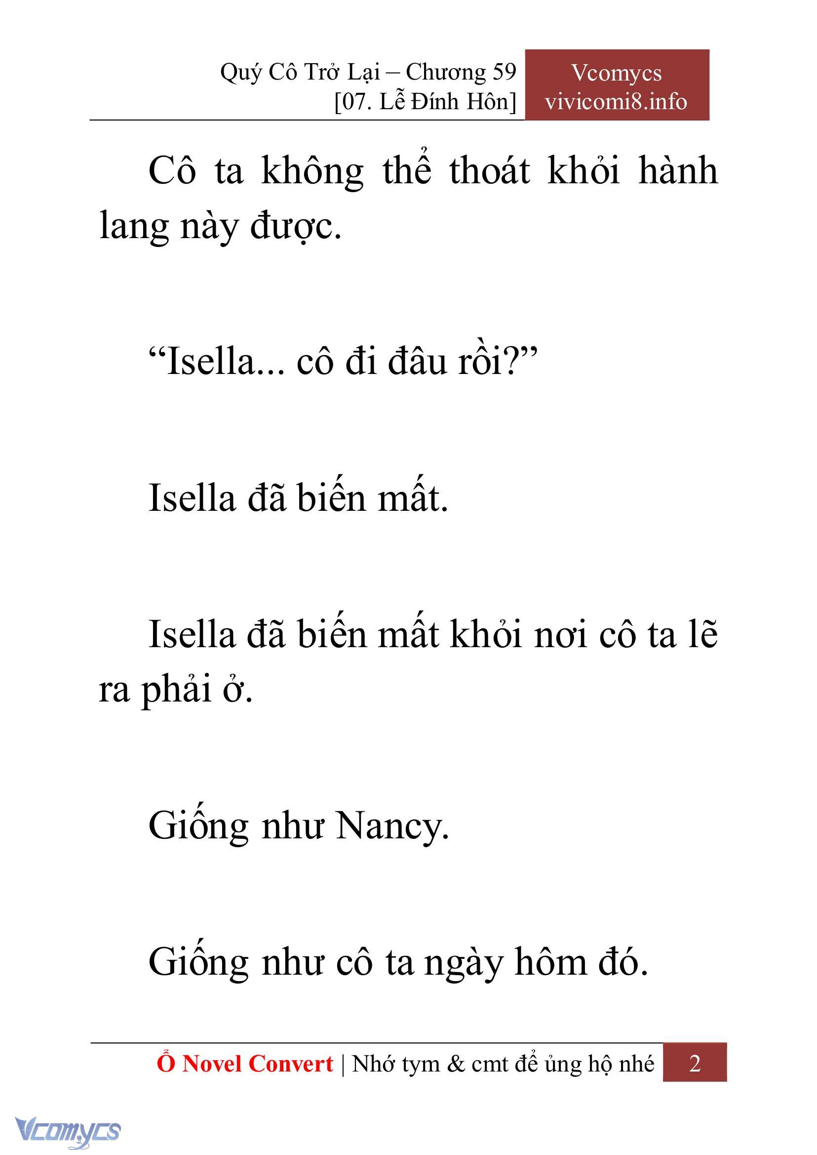 [Novel] Quý Cô Trở Lại Chapter 59 - Trang 5