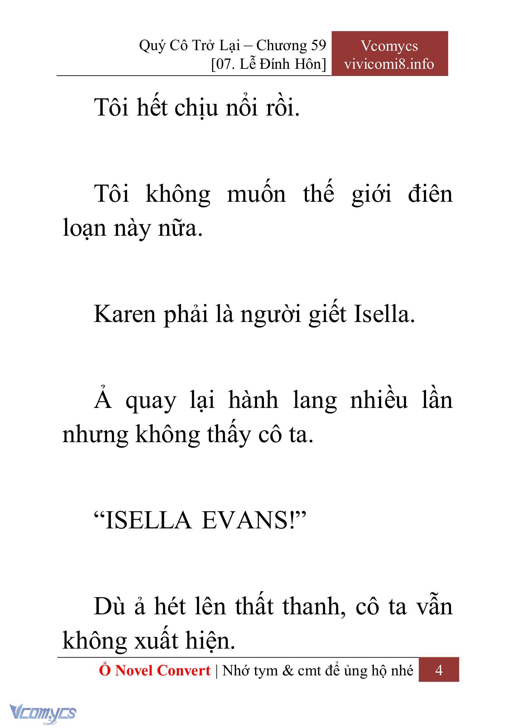 [Novel] Quý Cô Trở Lại Chapter 59 - Trang 7