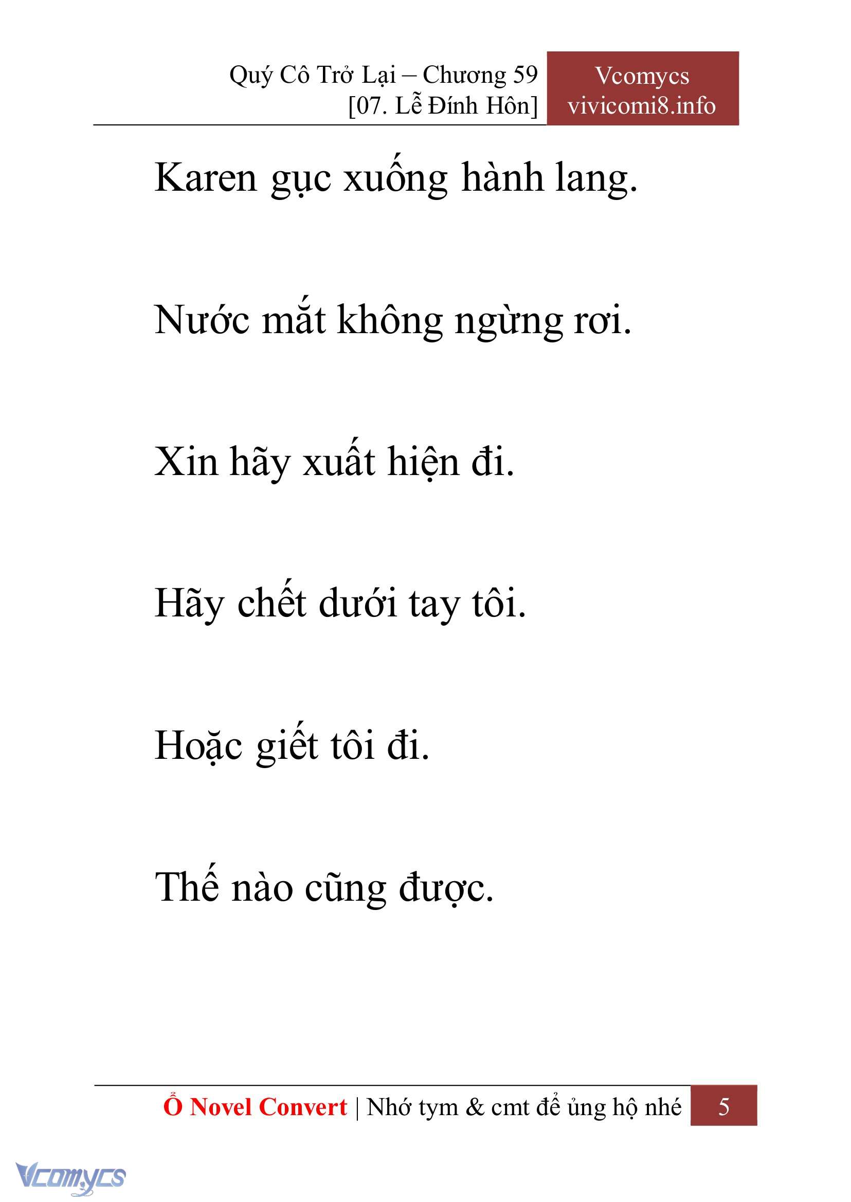 [Novel] Quý Cô Trở Lại Chapter 59 - Trang 8