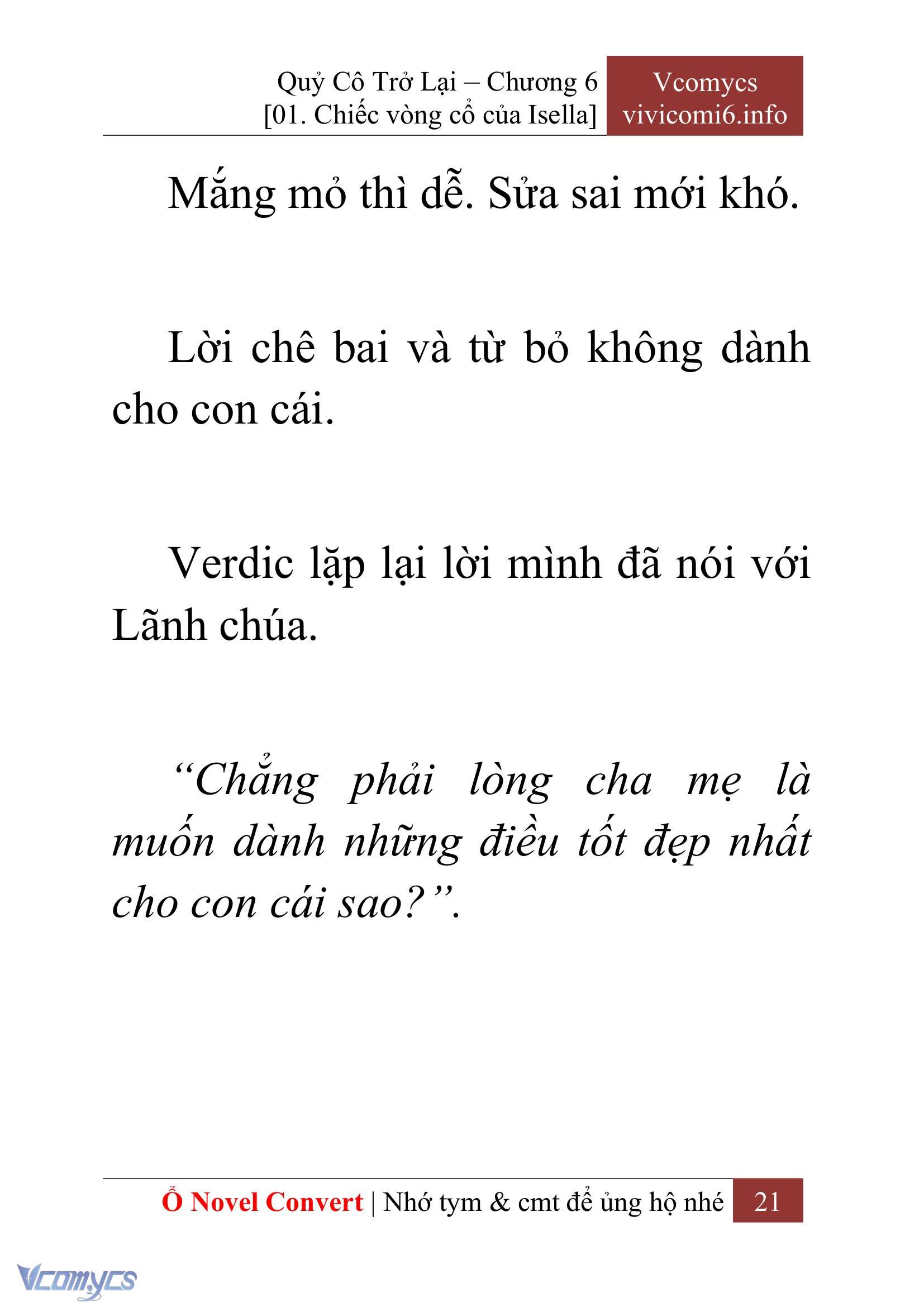 [Novel] Quý Cô Trở Lại Chapter 6 - Trang 24