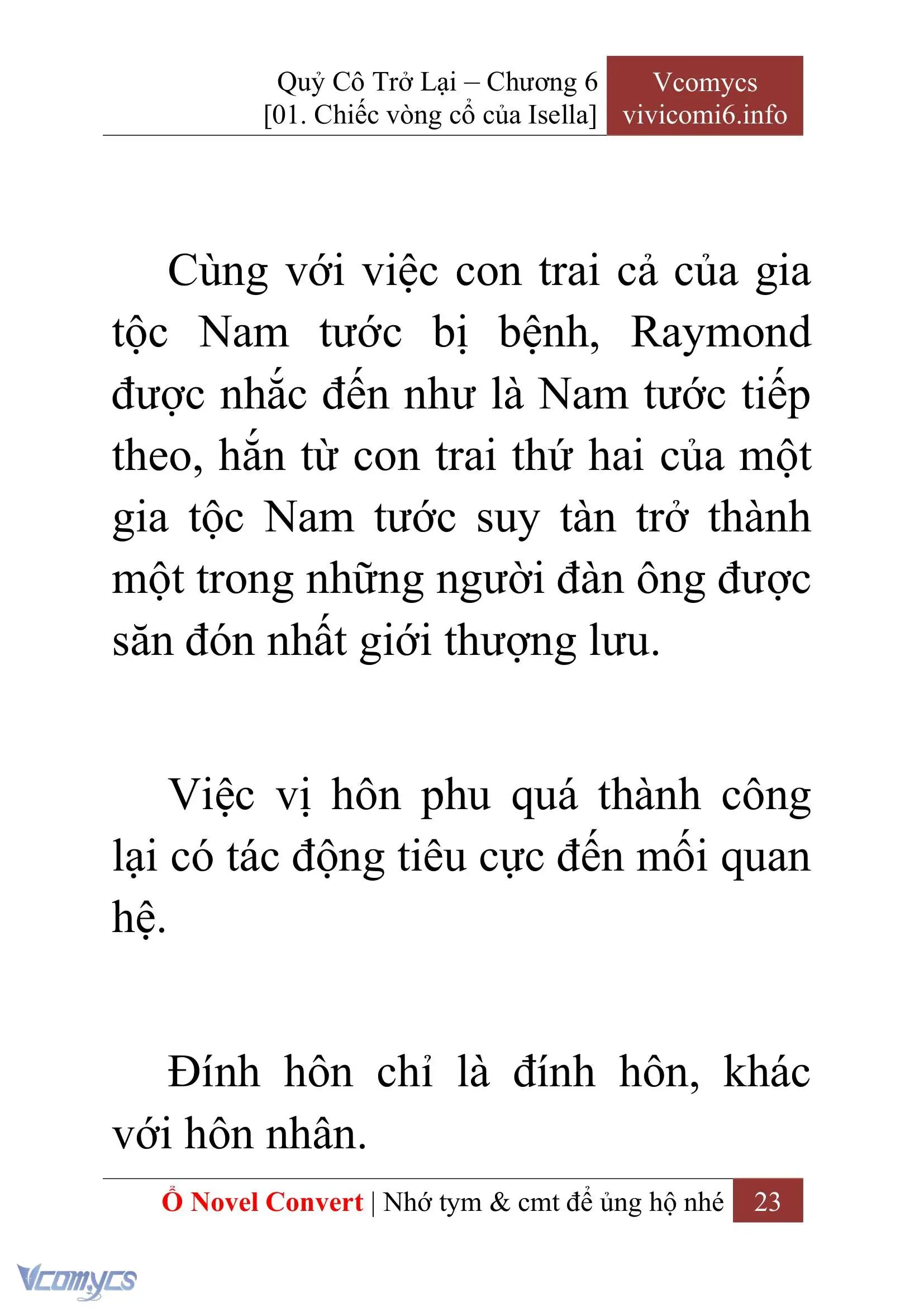 [Novel] Quý Cô Trở Lại Chapter 6 - Trang 26