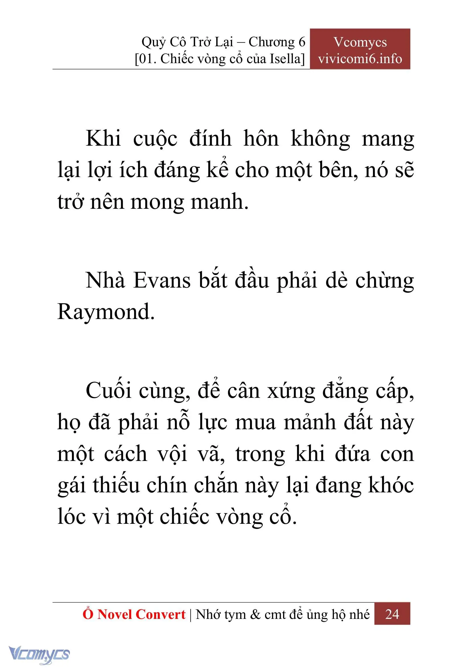 [Novel] Quý Cô Trở Lại Chapter 6 - Trang 27