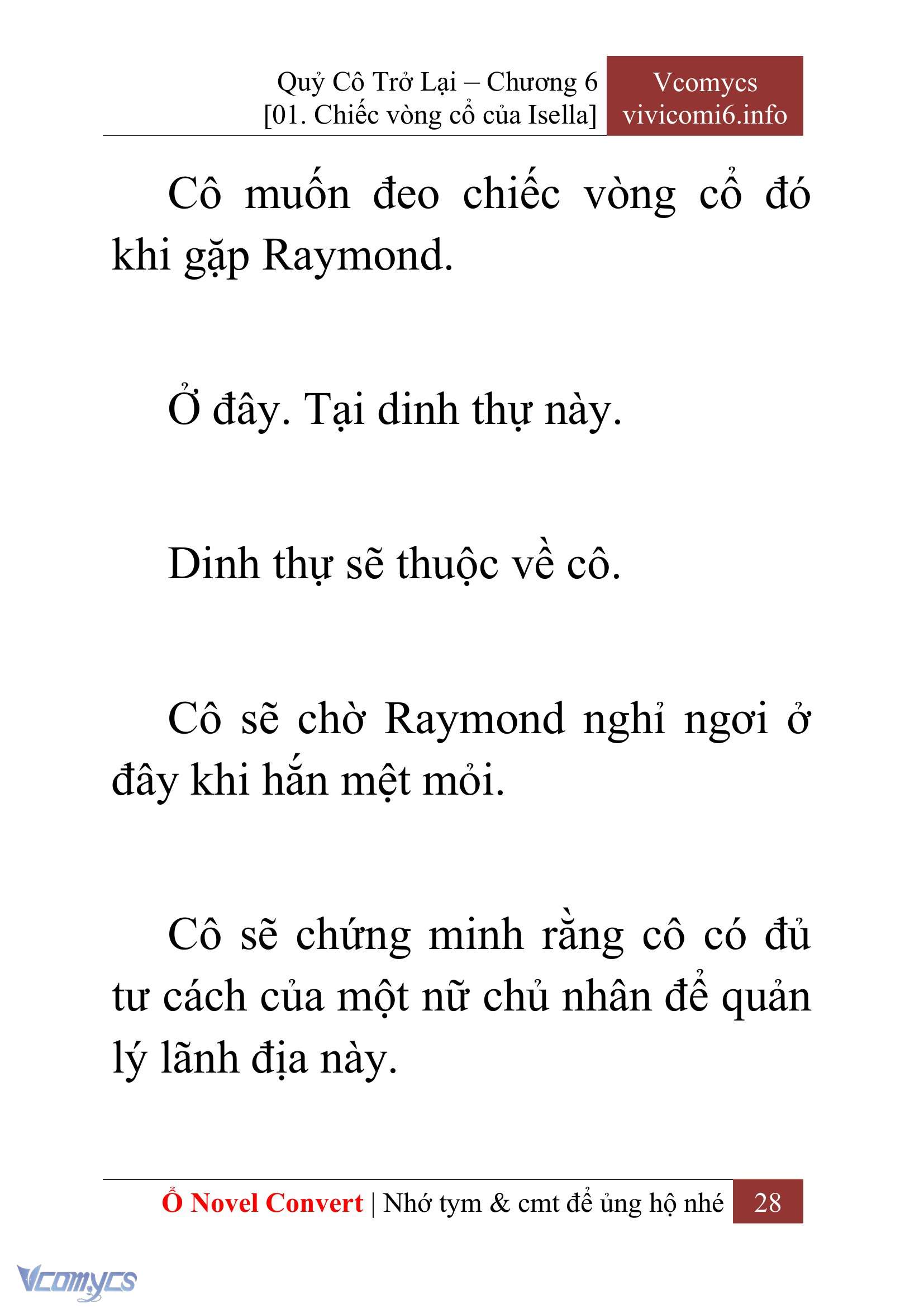 [Novel] Quý Cô Trở Lại Chapter 6 - Trang 31