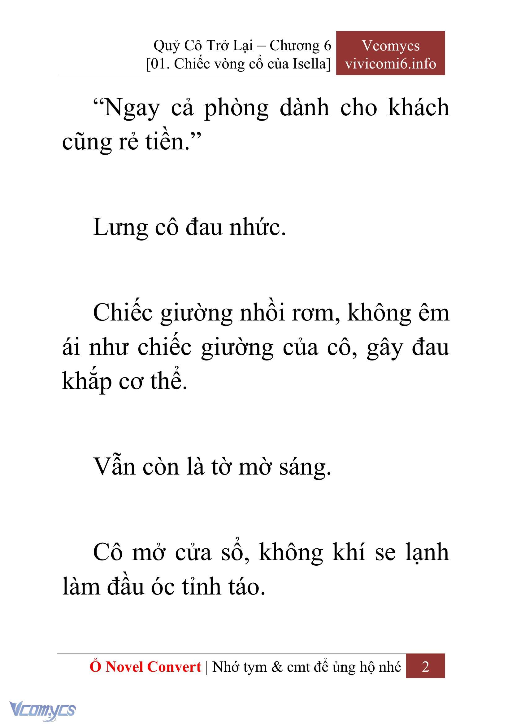 [Novel] Quý Cô Trở Lại Chapter 6 - Trang 5
