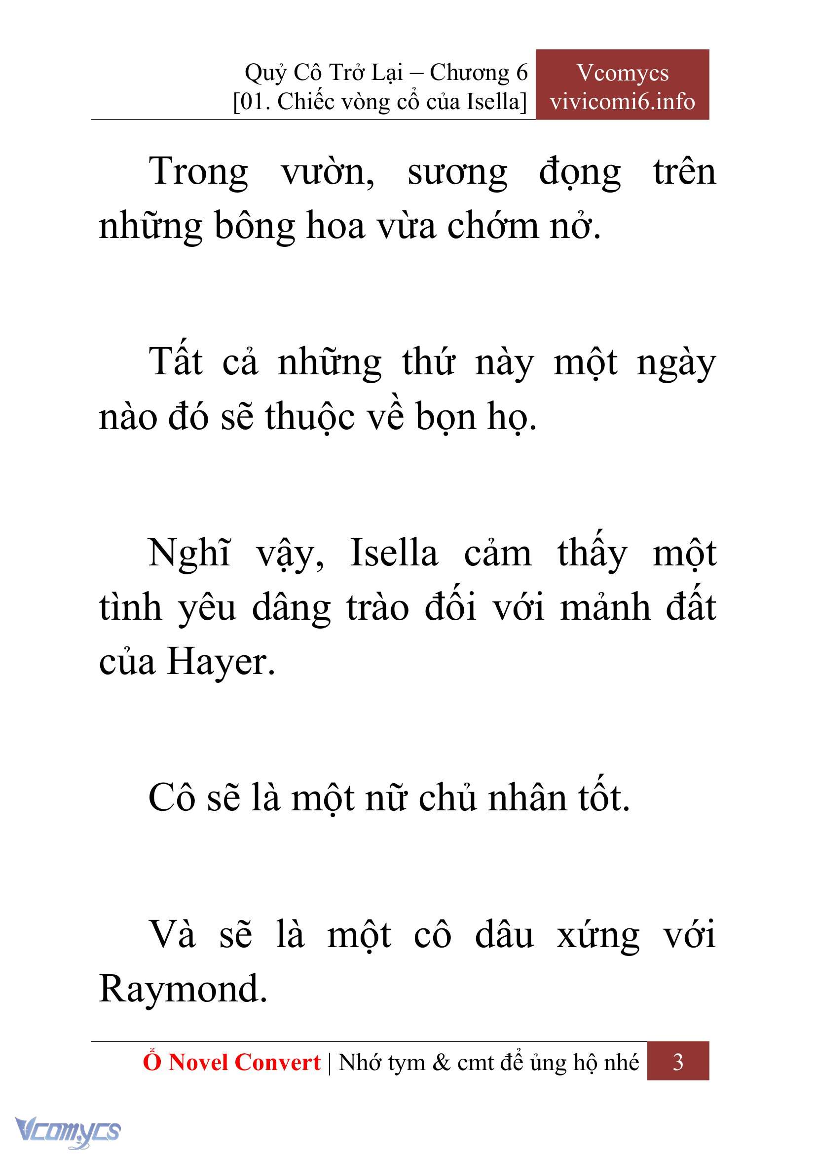 [Novel] Quý Cô Trở Lại Chapter 6 - Trang 6