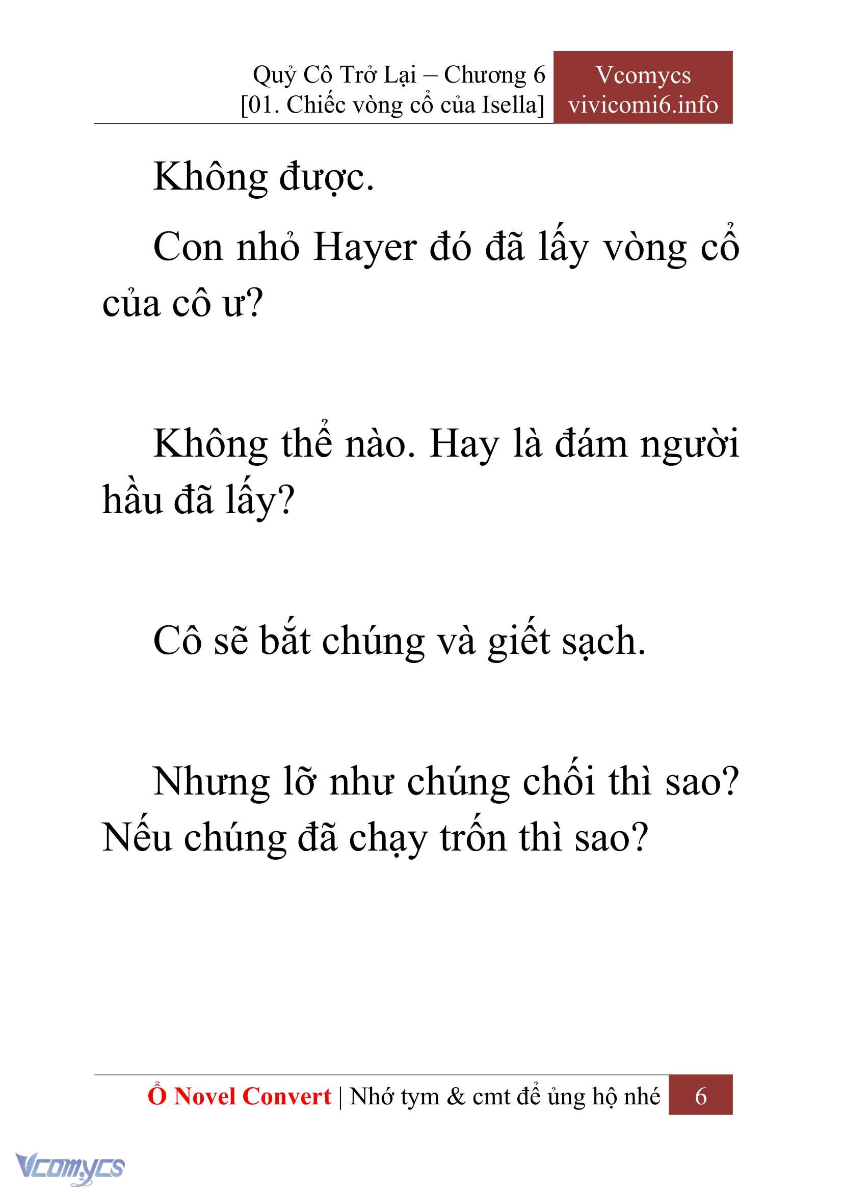 [Novel] Quý Cô Trở Lại Chapter 6 - Trang 9