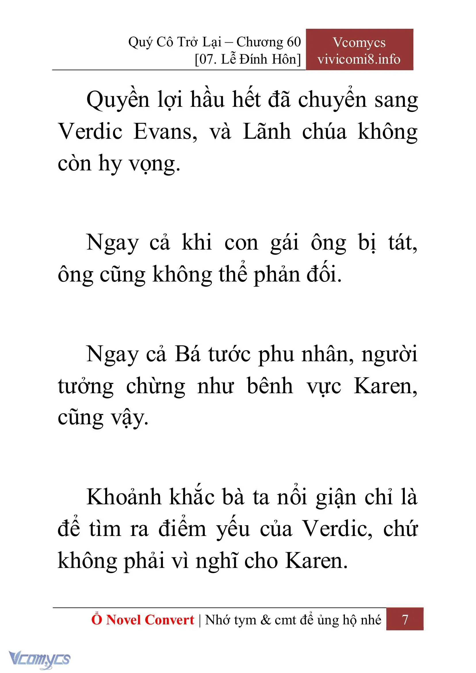 [Novel] Quý Cô Trở Lại Chapter 60 - Trang 10
