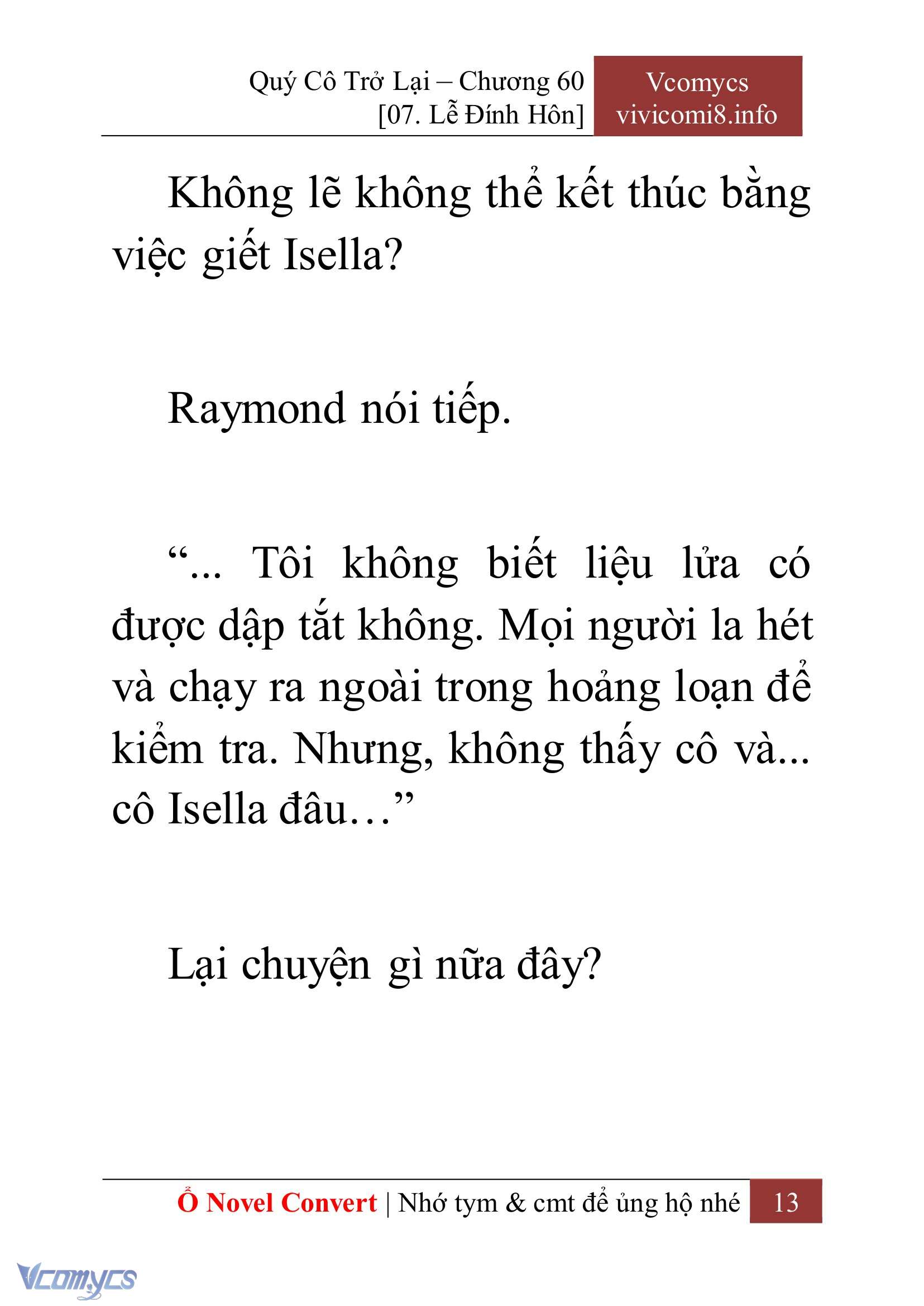 [Novel] Quý Cô Trở Lại Chapter 60 - Trang 16