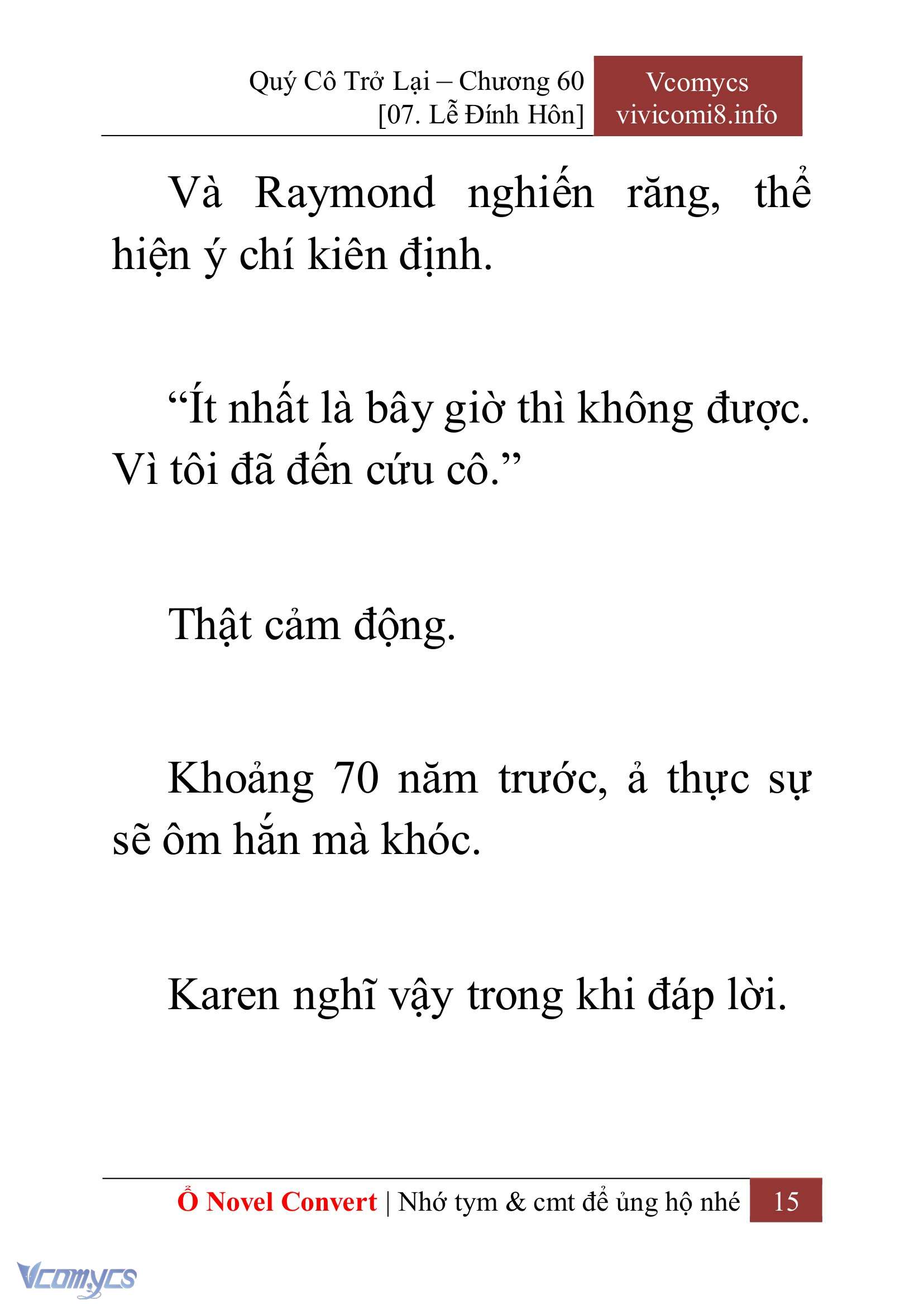 [Novel] Quý Cô Trở Lại Chapter 60 - Trang 18