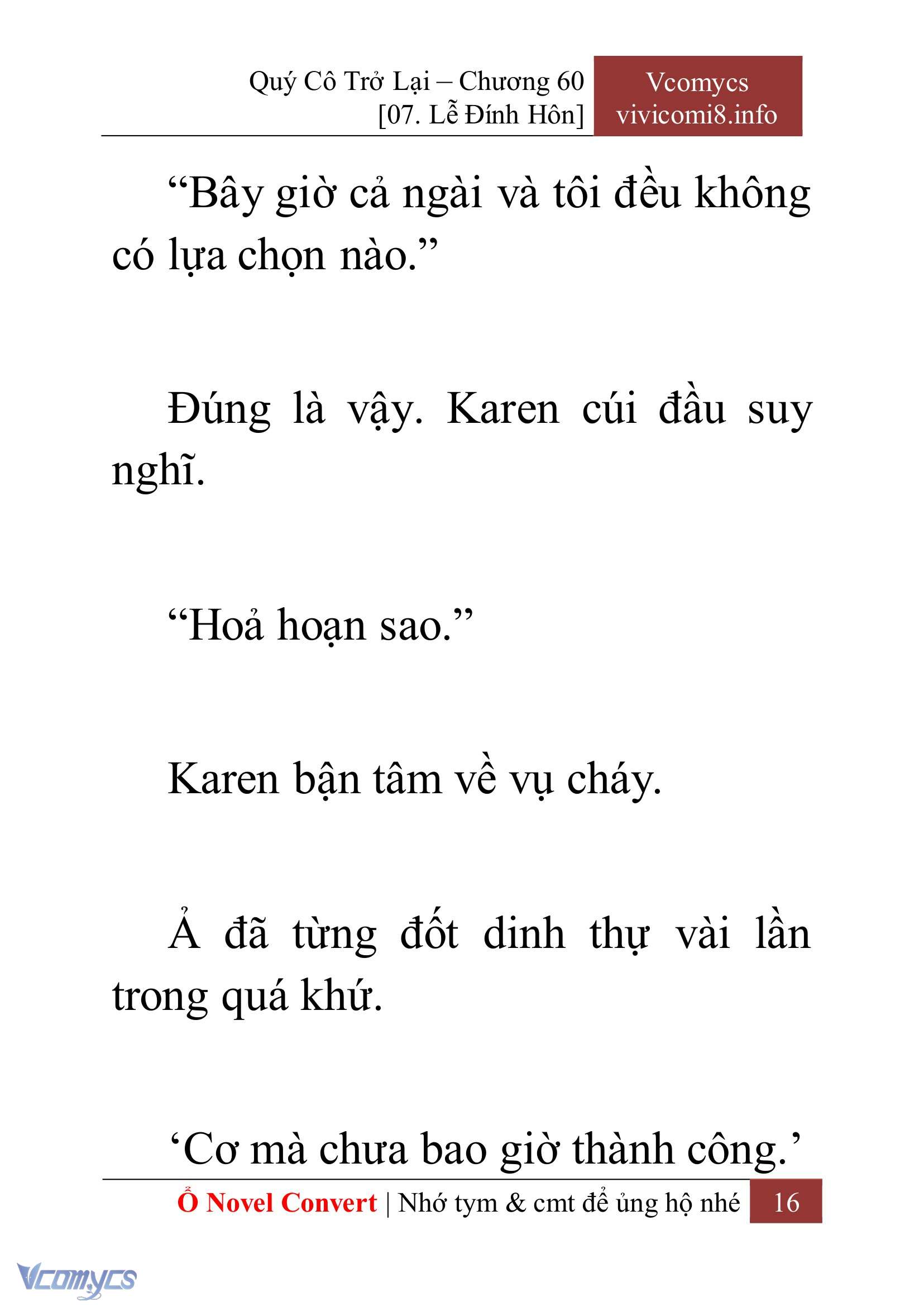 [Novel] Quý Cô Trở Lại Chapter 60 - Trang 19