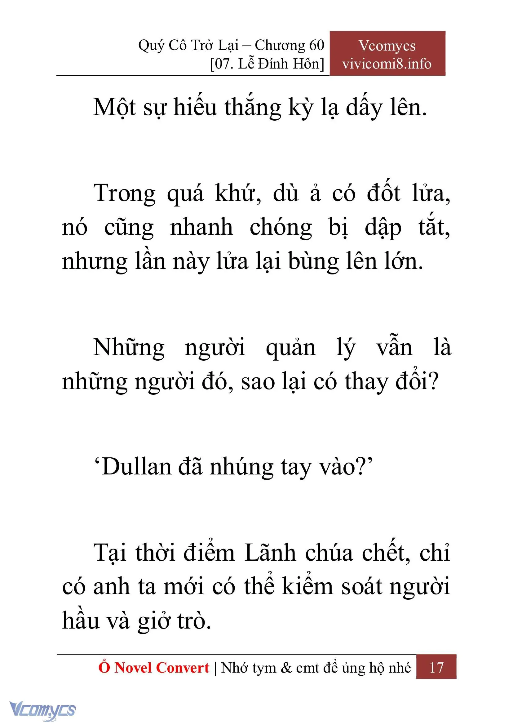 [Novel] Quý Cô Trở Lại Chapter 60 - Trang 20