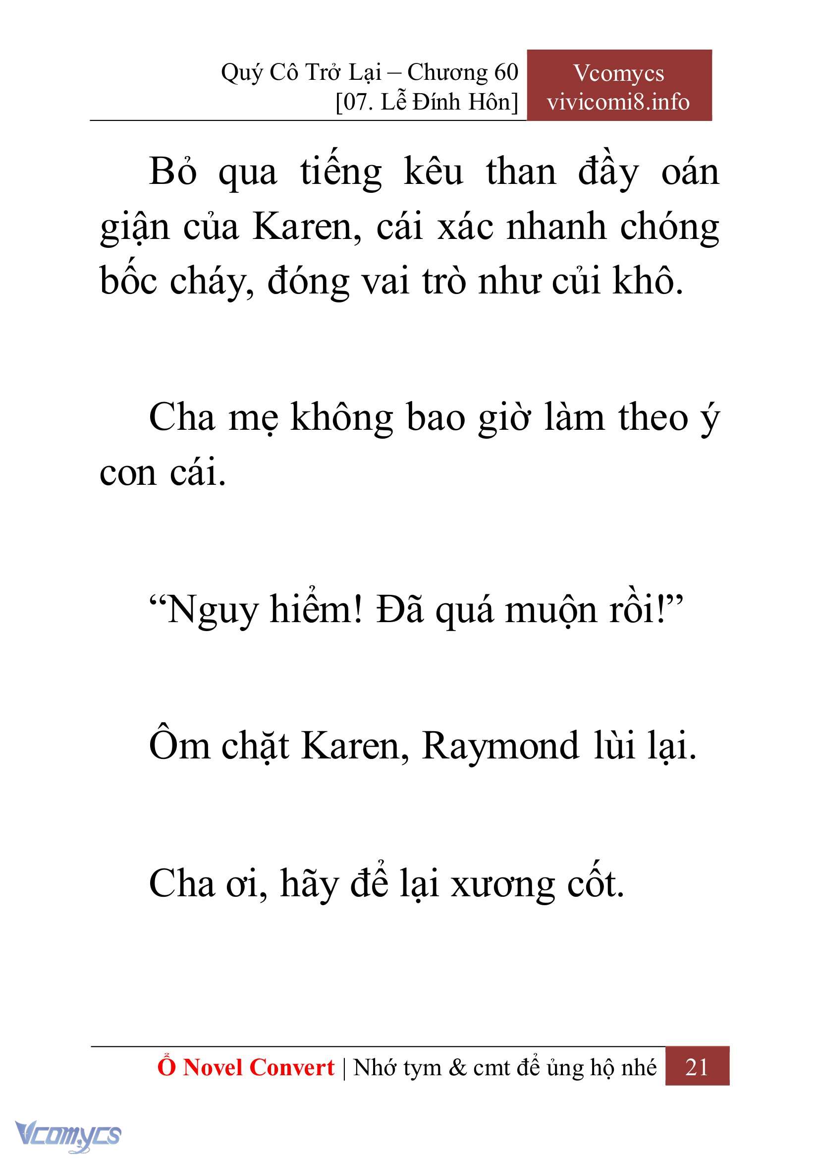 [Novel] Quý Cô Trở Lại Chapter 60 - Trang 24