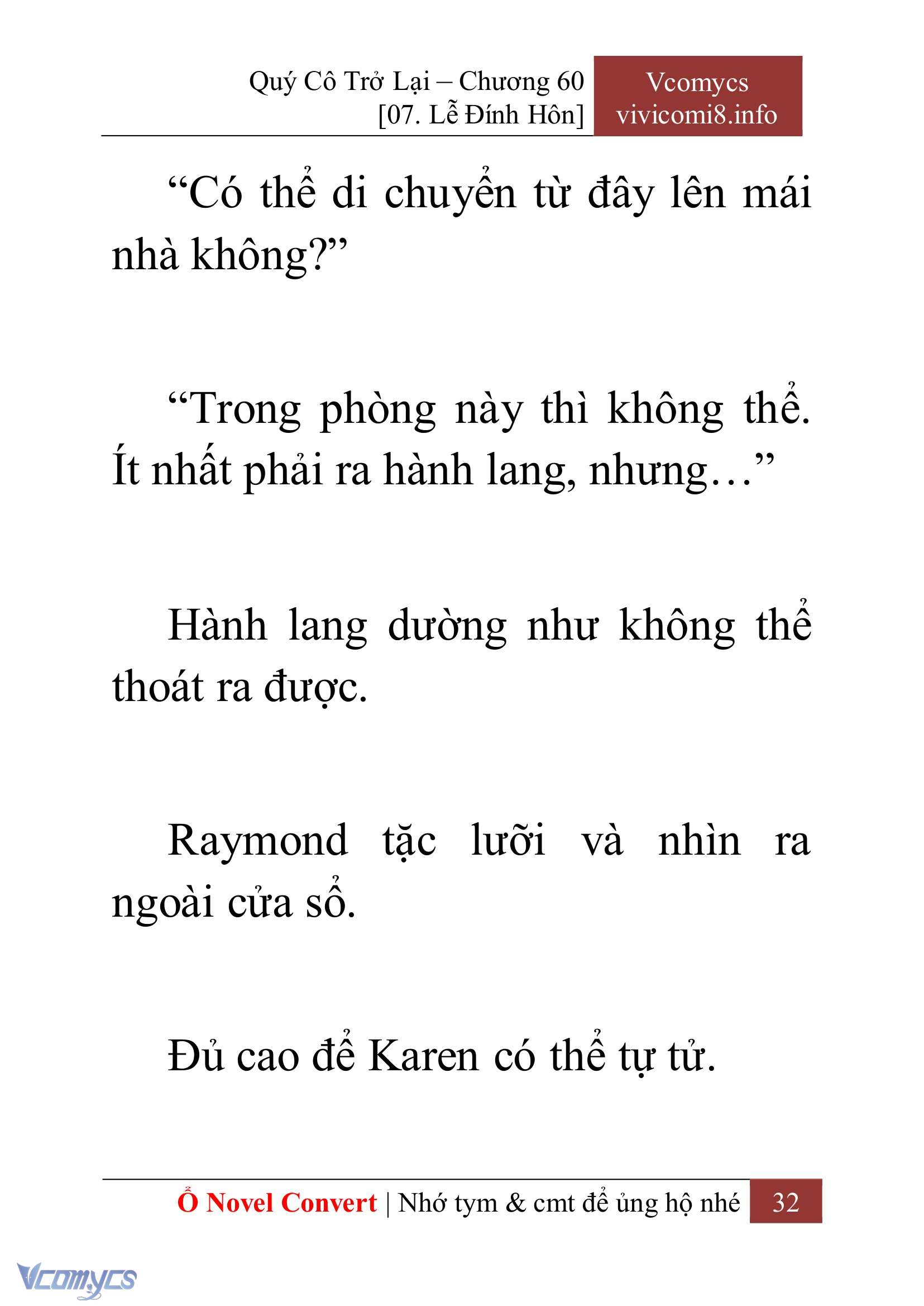 [Novel] Quý Cô Trở Lại Chapter 60 - Trang 35