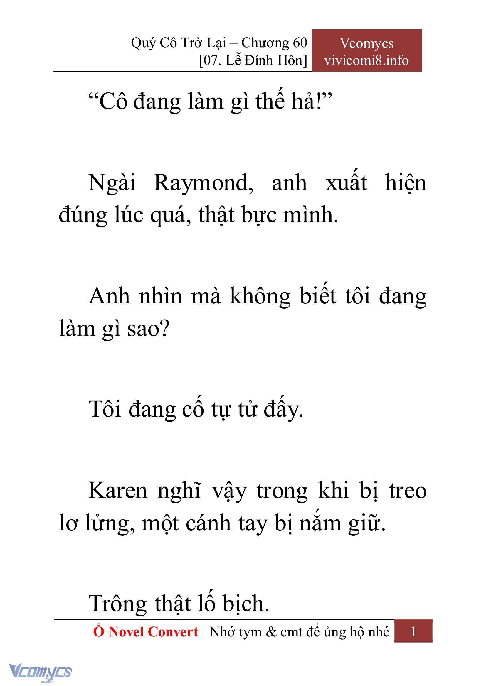 [Novel] Quý Cô Trở Lại Chapter 60 - Trang 4