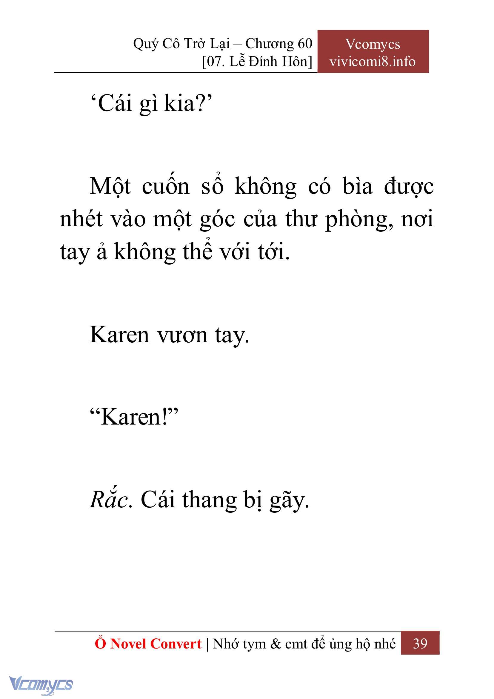 [Novel] Quý Cô Trở Lại Chapter 60 - Trang 42