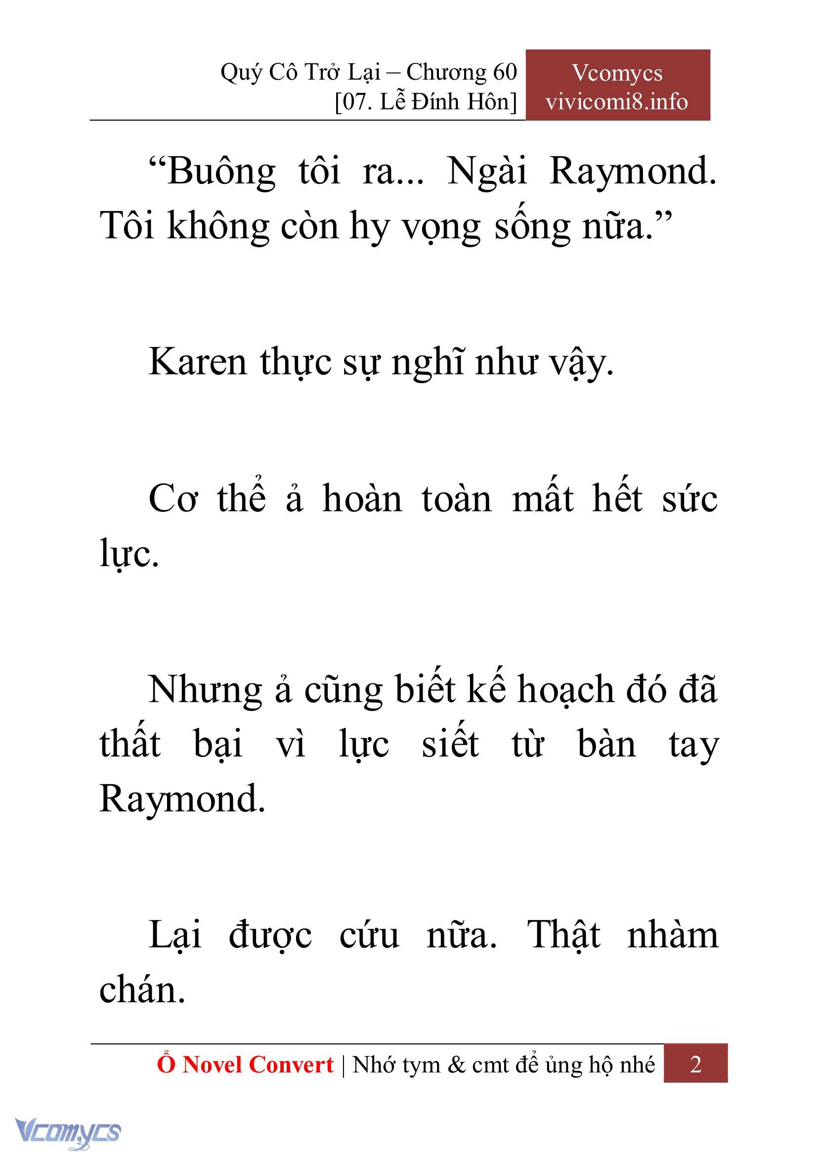 [Novel] Quý Cô Trở Lại Chapter 60 - Trang 5