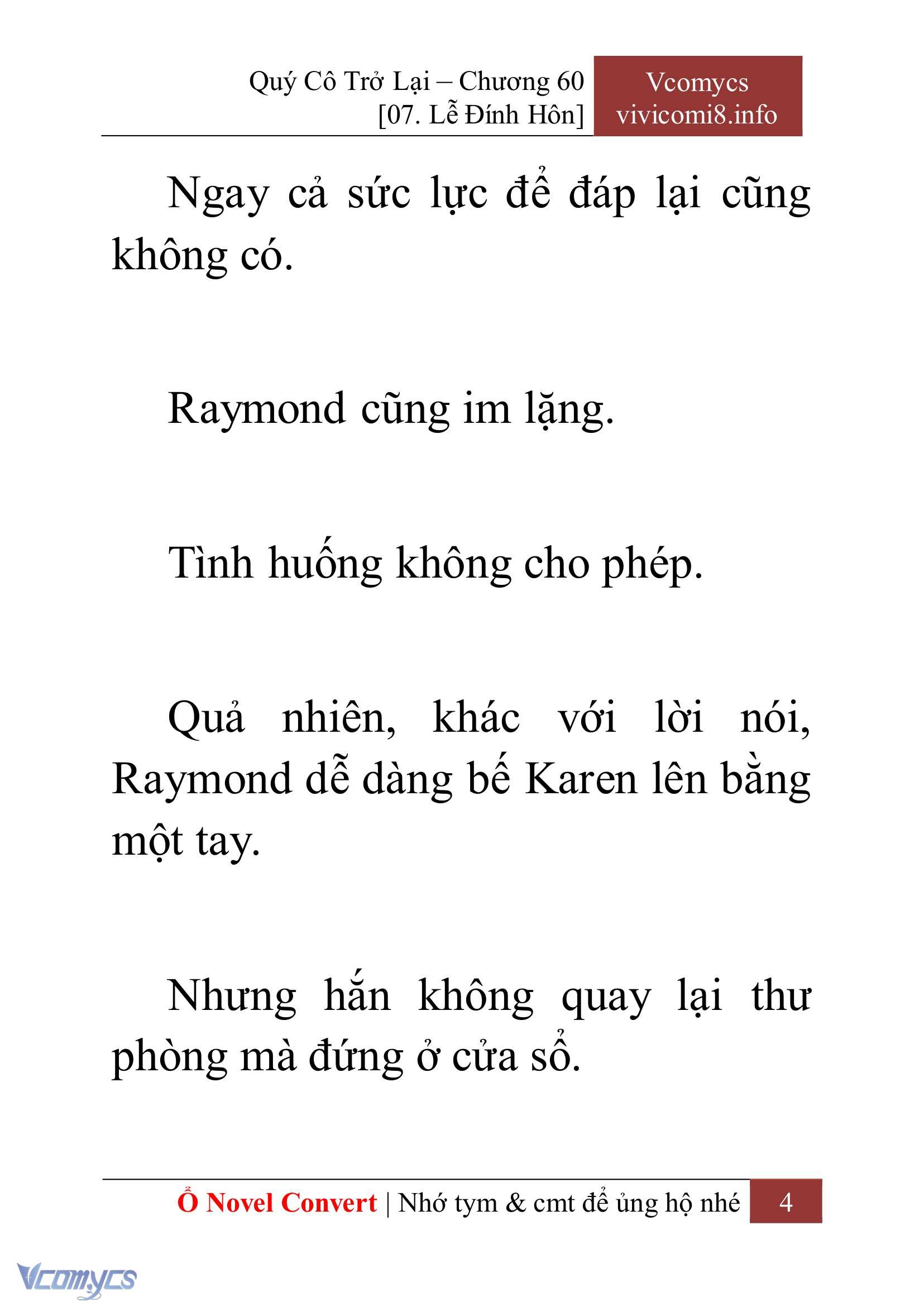 [Novel] Quý Cô Trở Lại Chapter 60 - Trang 7