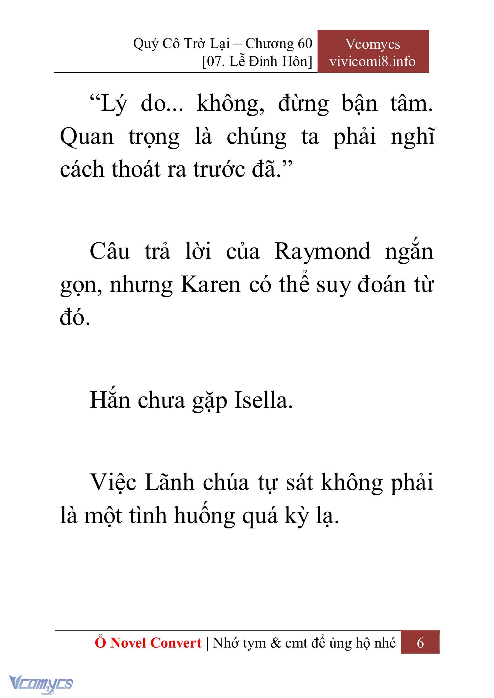 [Novel] Quý Cô Trở Lại Chapter 60 - Trang 9