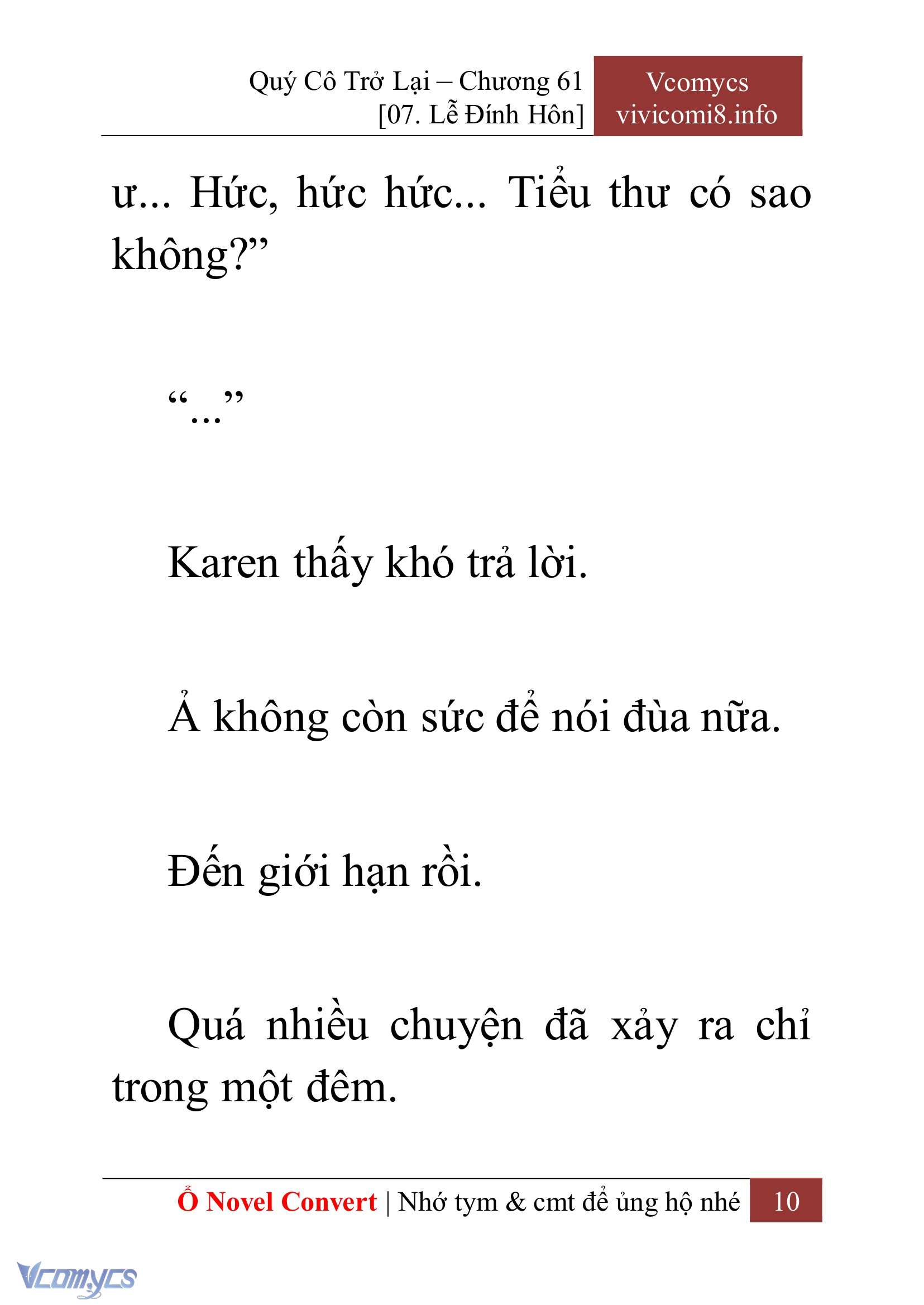 [Novel] Quý Cô Trở Lại Chapter 61 - Trang 13