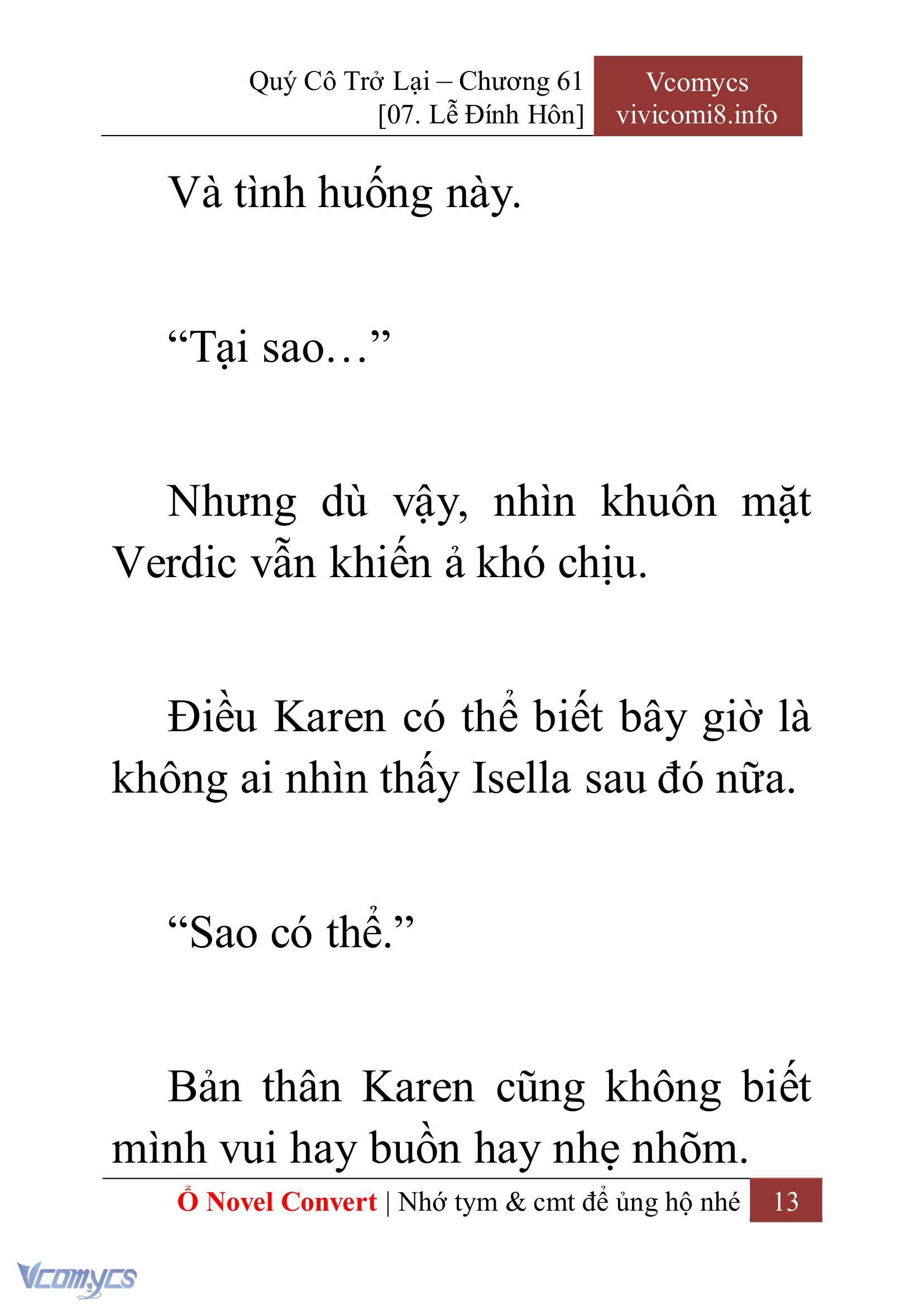 [Novel] Quý Cô Trở Lại Chapter 61 - Trang 16
