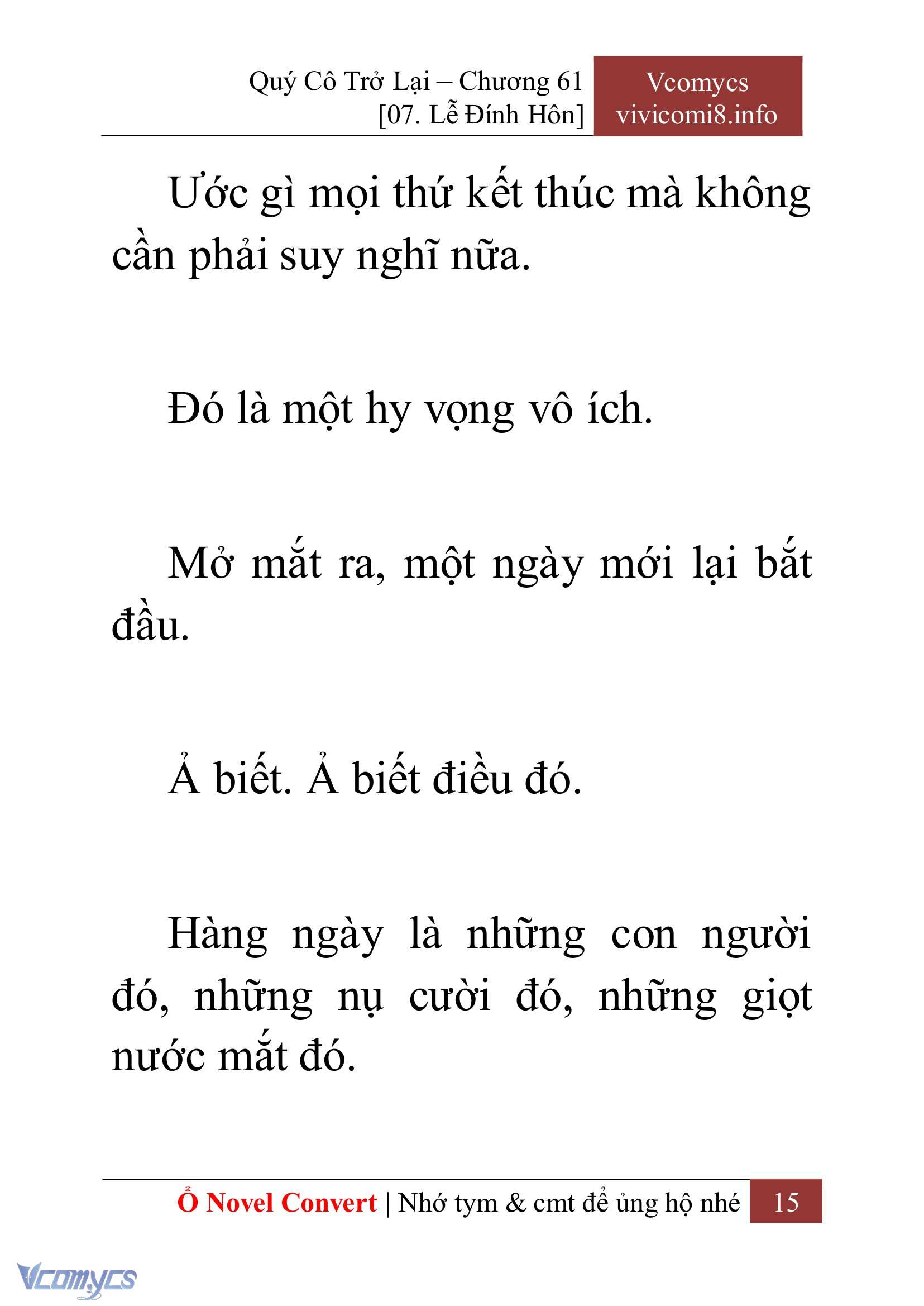 [Novel] Quý Cô Trở Lại Chapter 61 - Trang 18