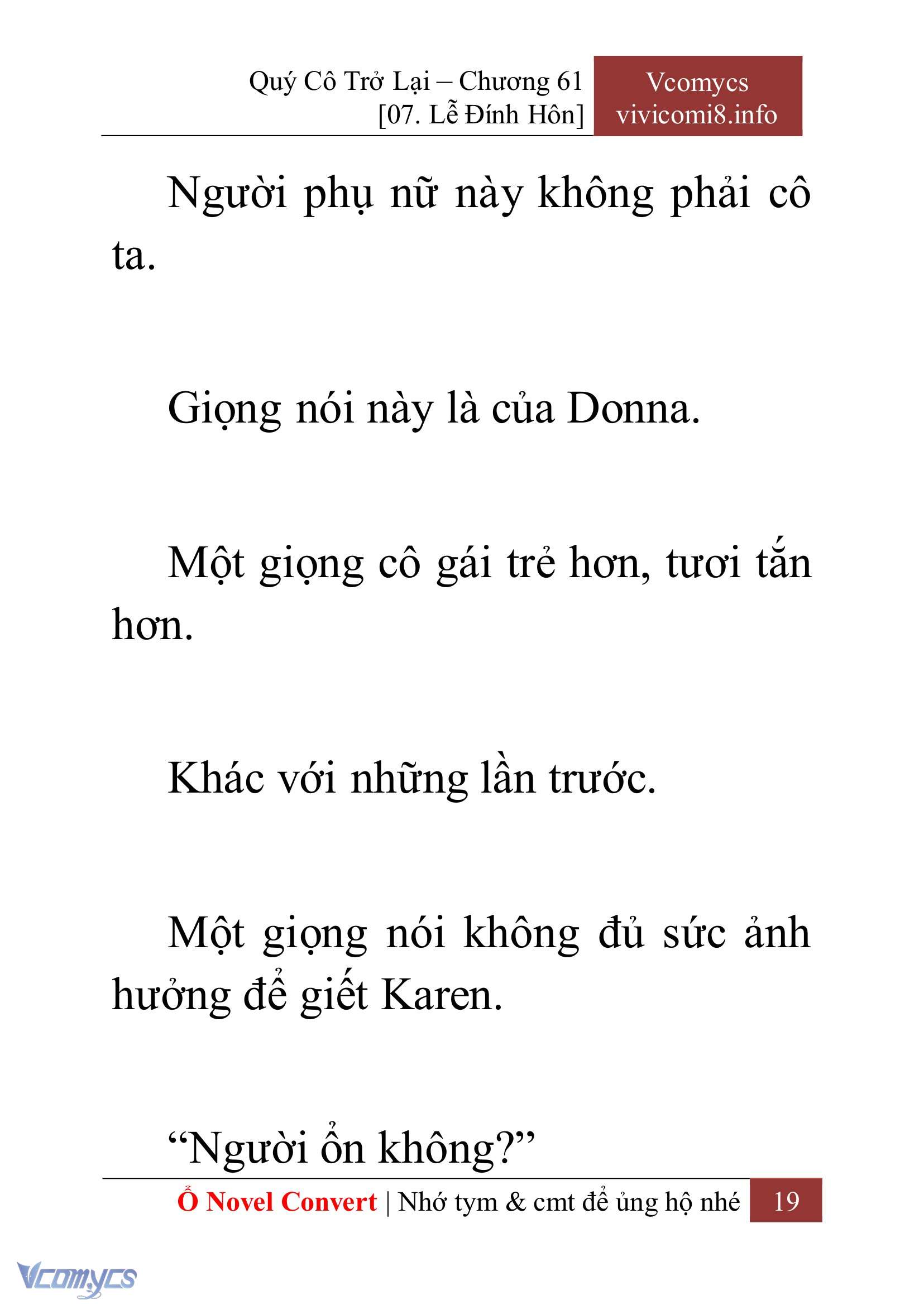 [Novel] Quý Cô Trở Lại Chapter 61 - Trang 22