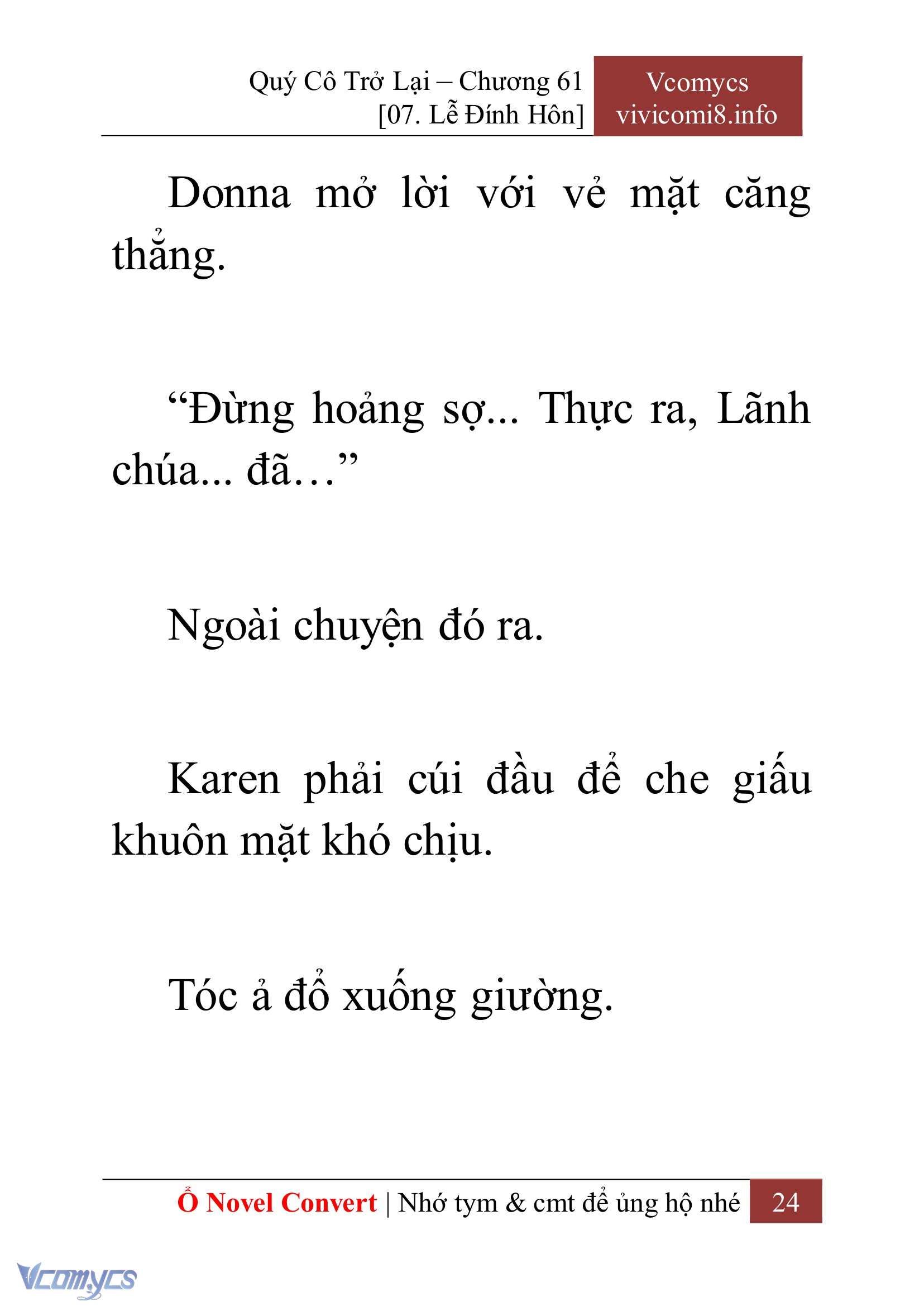[Novel] Quý Cô Trở Lại Chapter 61 - Trang 27