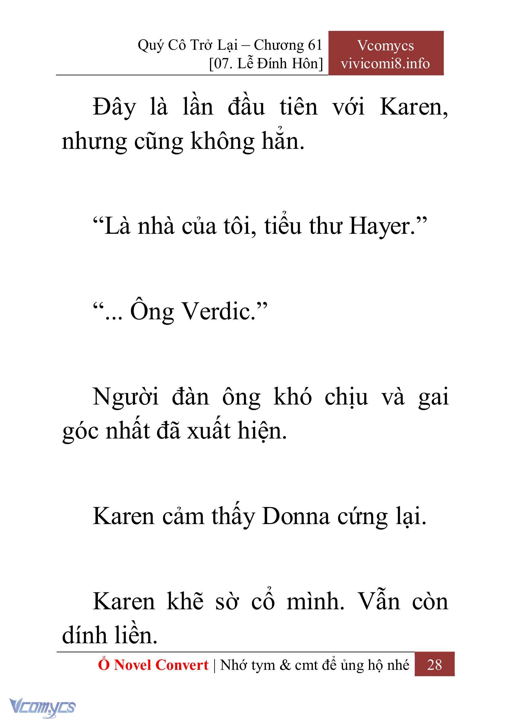 [Novel] Quý Cô Trở Lại Chapter 61 - Trang 31