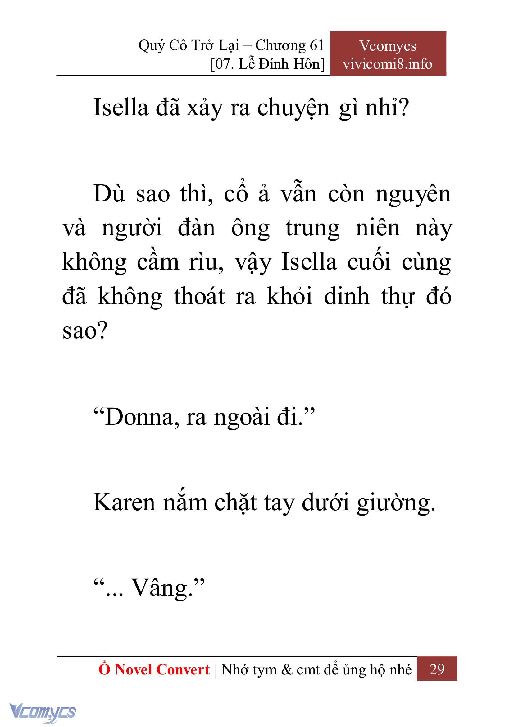 [Novel] Quý Cô Trở Lại Chapter 61 - Trang 32