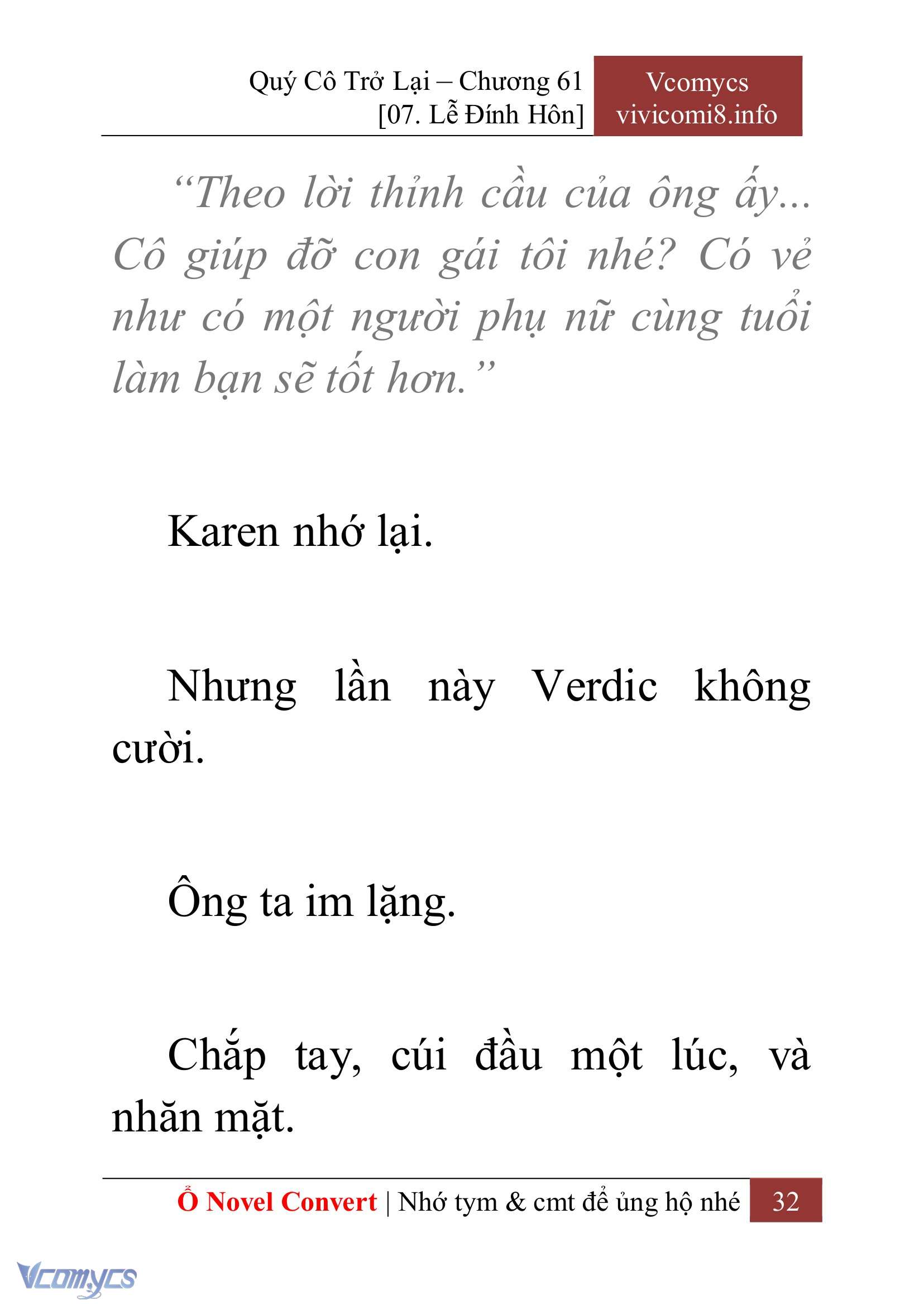 [Novel] Quý Cô Trở Lại Chapter 61 - Trang 35