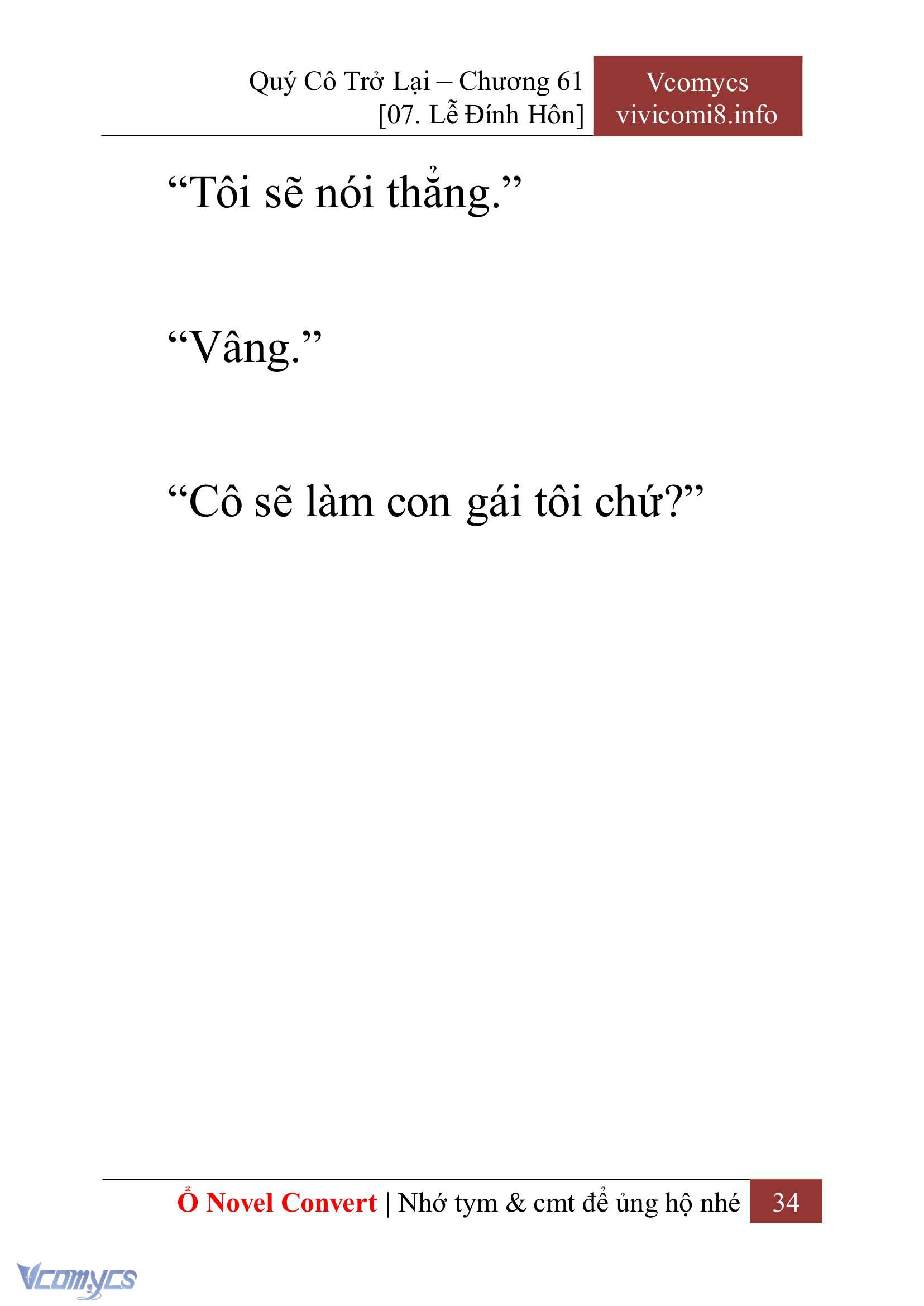 [Novel] Quý Cô Trở Lại Chapter 61 - Trang 37
