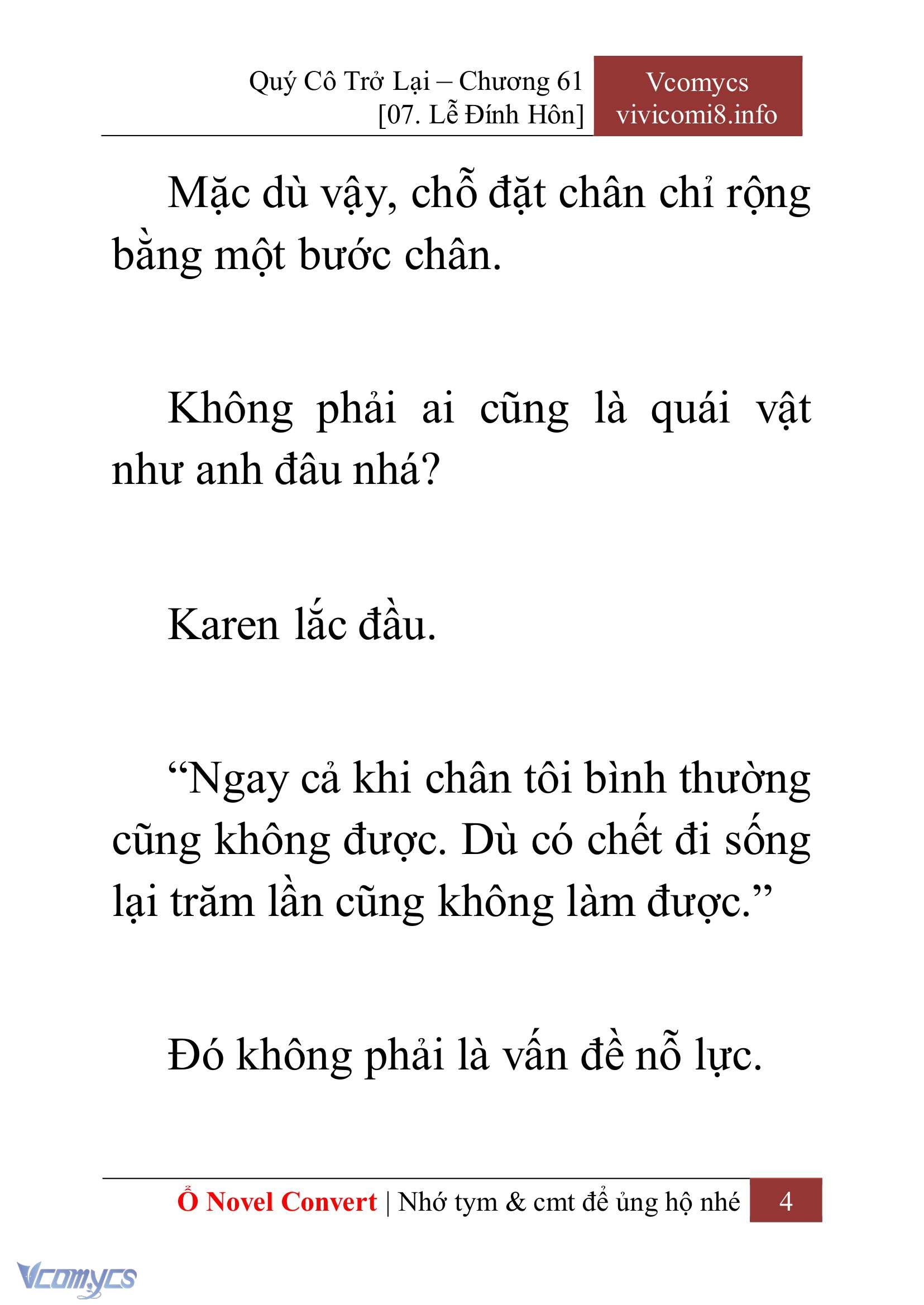 [Novel] Quý Cô Trở Lại Chapter 61 - Trang 7