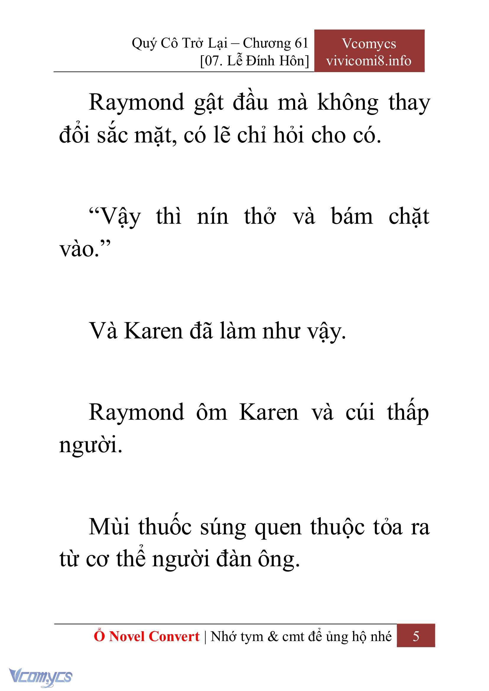 [Novel] Quý Cô Trở Lại Chapter 61 - Trang 8